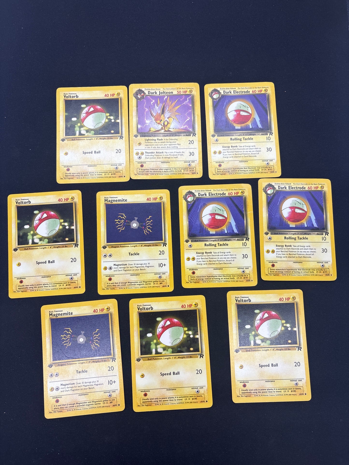Auction Lot 129: Pokemon 1st Edition Team Rocket Card Lot Conditions Vary