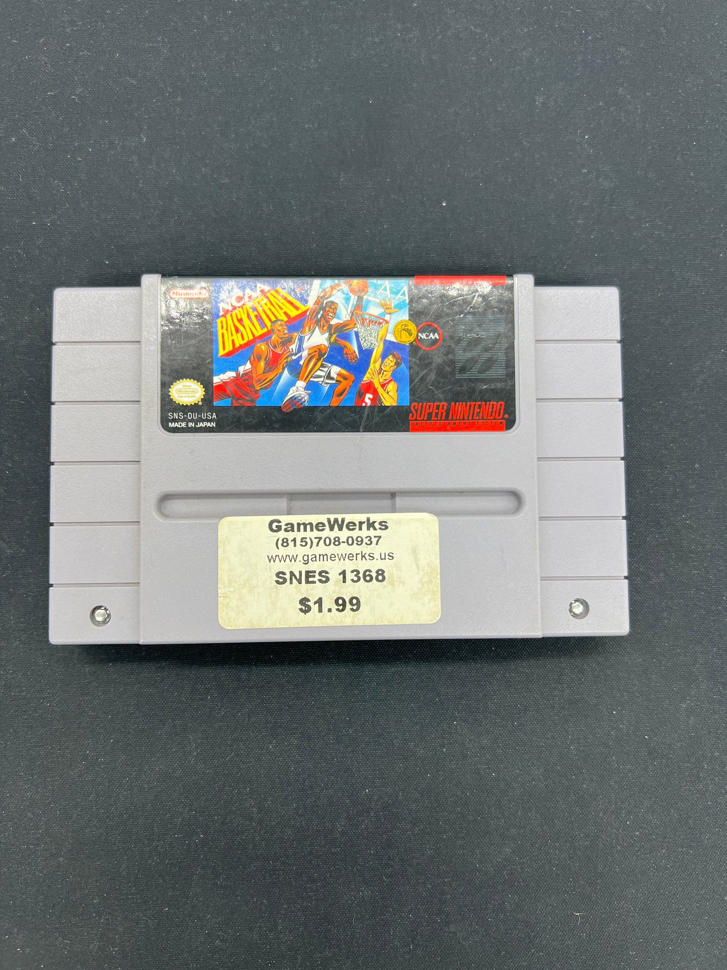 Auction Lot 208: SNES Video Game NCAA Basketball Loose