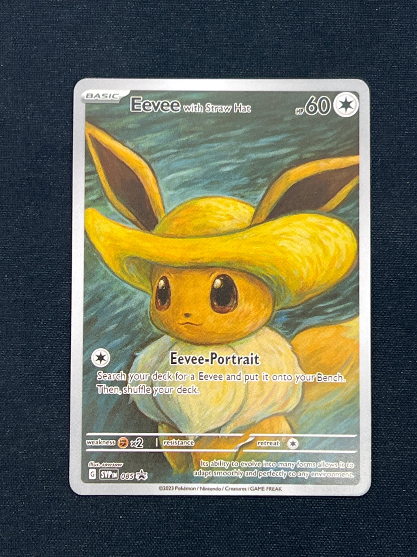 Auction Lot 428: Pokemon Cards CUSTOM Eevee Van Gogh Conditions Vary