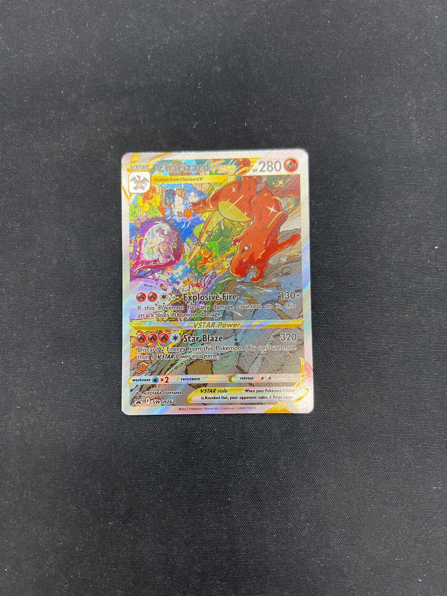 Auction Lot 289: Pokemon Cards SWSH262 Charizard VSTAR Condition Vary