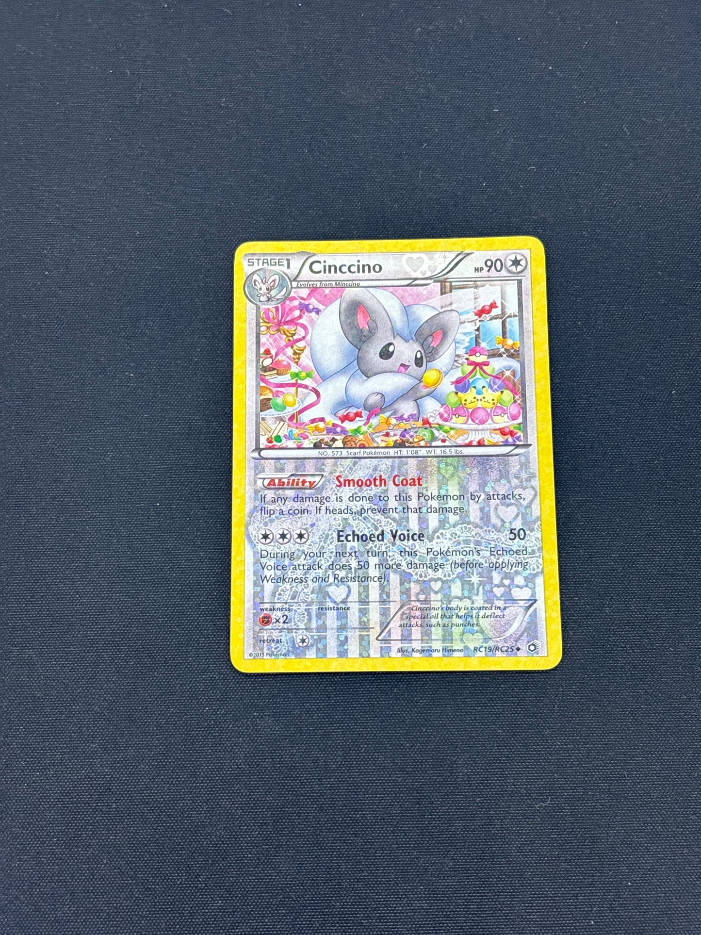 Auction Lot 131: Cinccino RC19/25 Holo Pokemon Radiant Collection Card Conditions Vary
