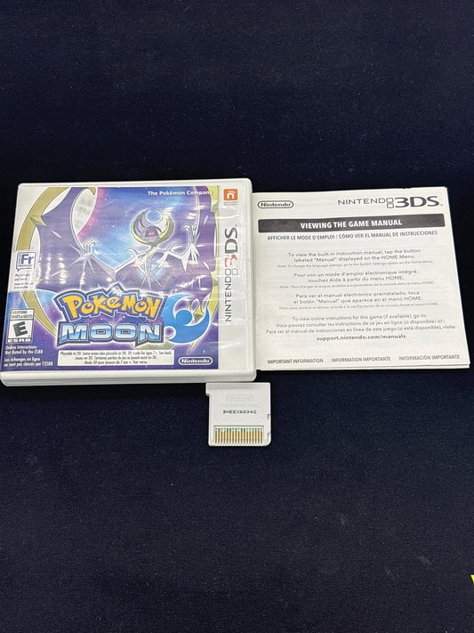 Auction Lot 309: Pokemon Moon Video Game Nintendo 3DS CIB