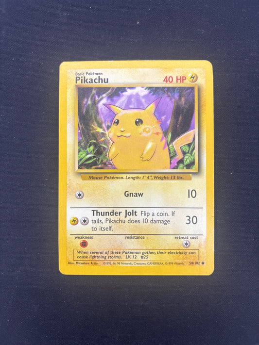 Auction Lot 33: Pokemon Card Pikachu Base Set Condition Vary