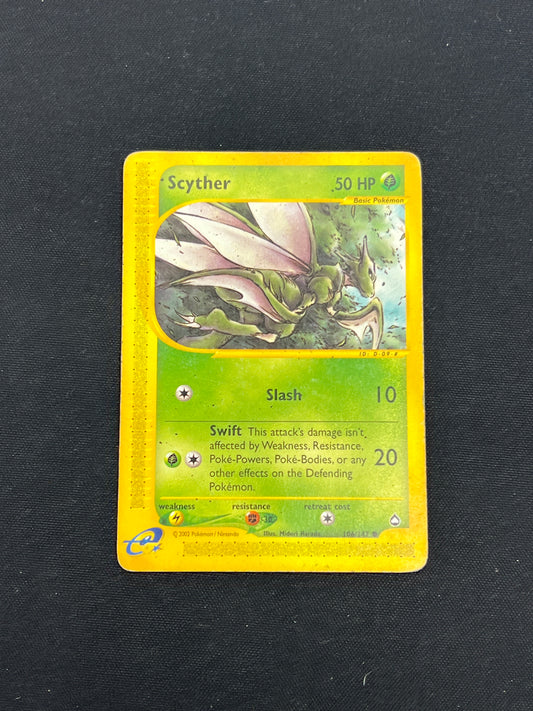 Auction Lot 134: Pokemon Cards Scyther Aquapolis Non Holo Conditions Vary