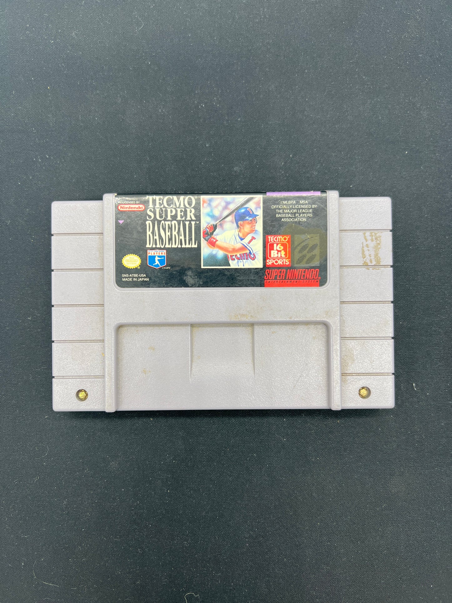 Auction Lot 123: SNES Video Game Tecmo Super Baseball Loose