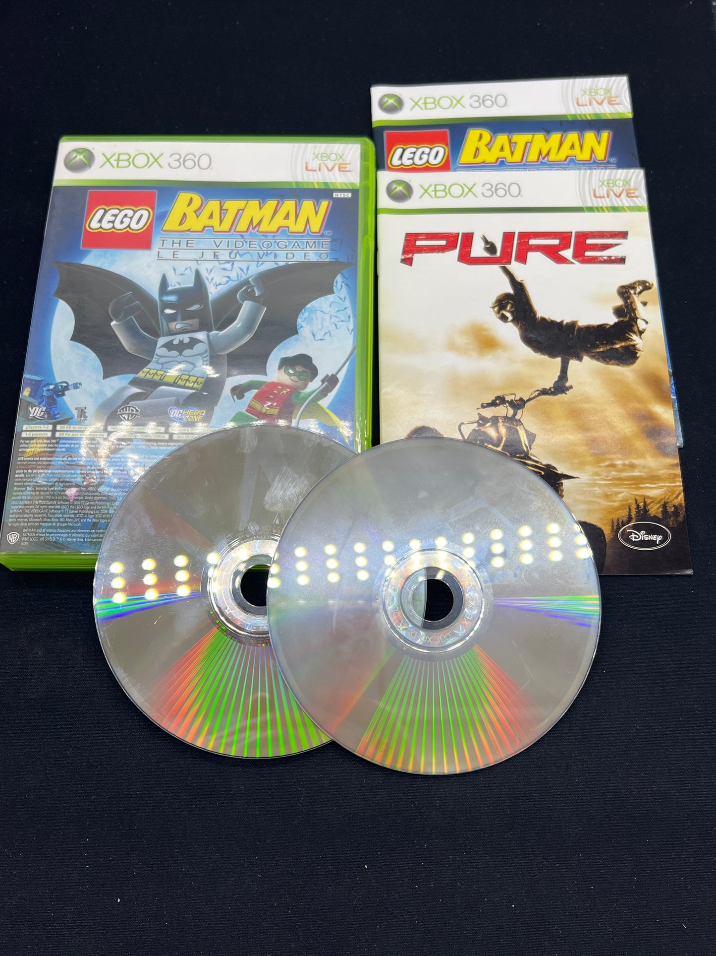 Auction Lot 23:  XBOX 360 Video Game Lego Batman/Pure 2 Pack CIB
