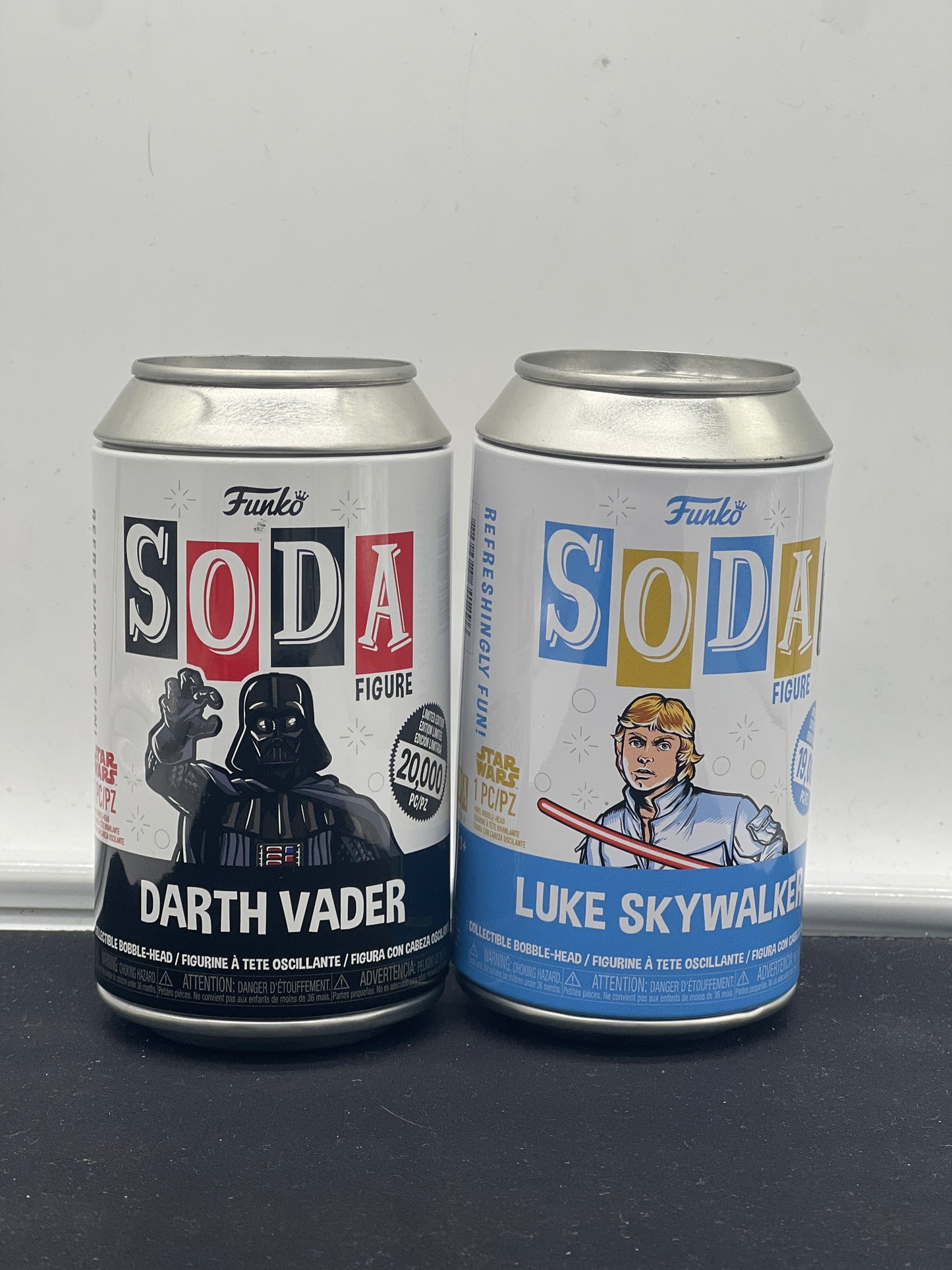 Auction Lot 40: Funko Soda POP Darth Vaden Luke Skywalker Lot of 2 Figures