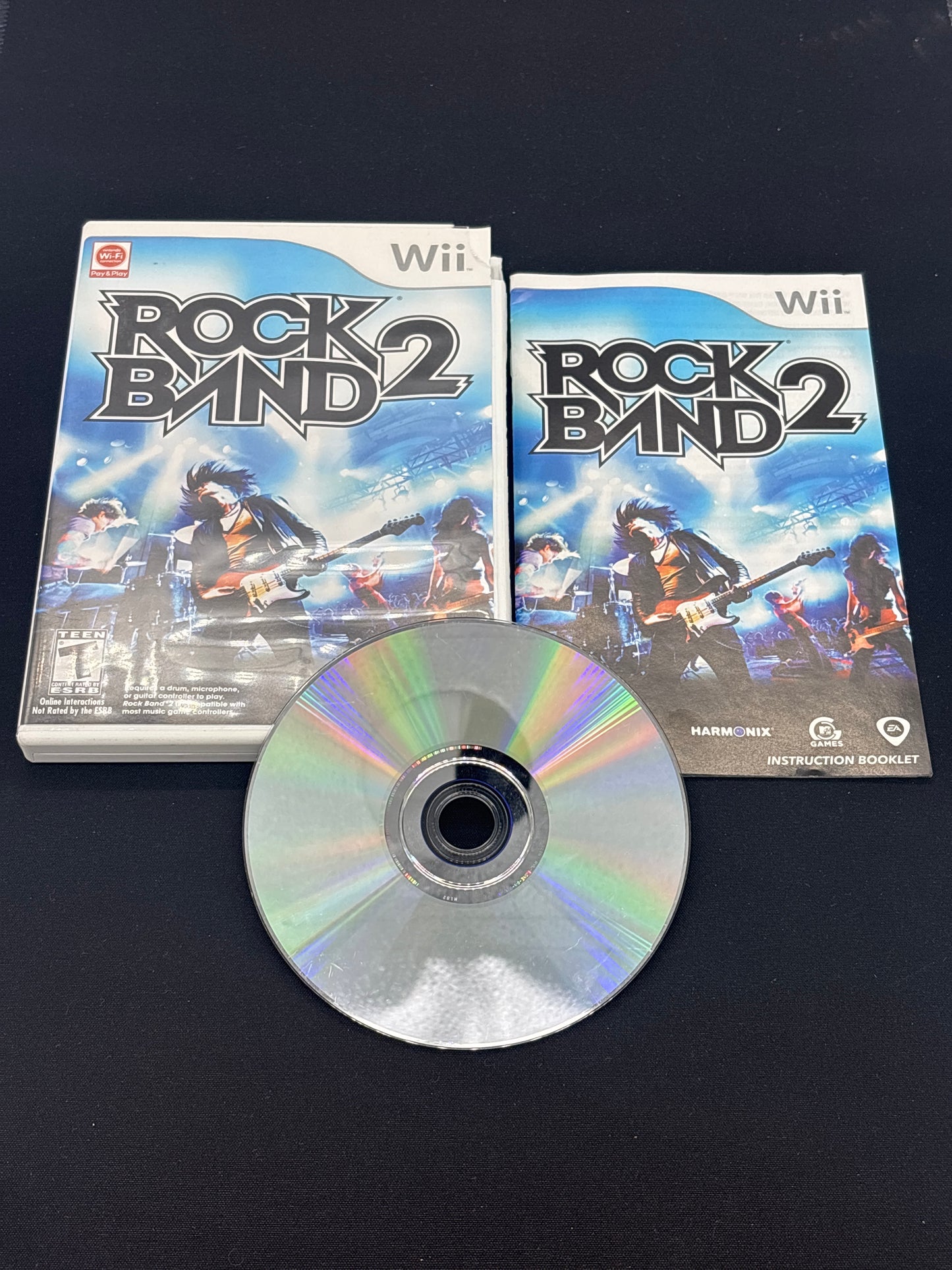 Auction Lot 412: Wii Rock Band 2 With Case & Disc