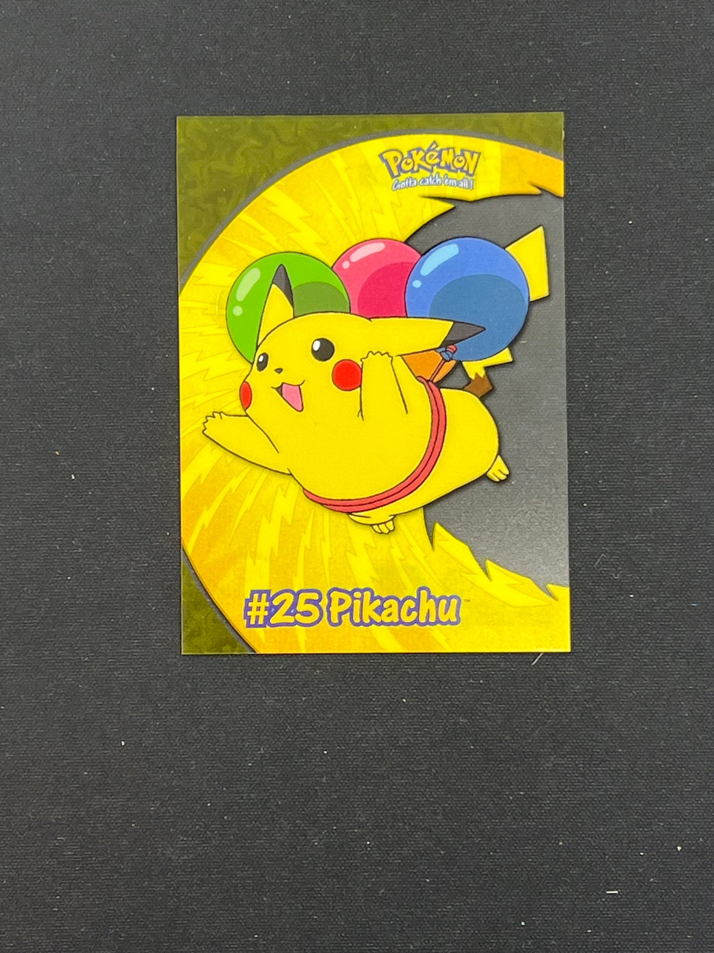 Auction Lot 110: Pokemon Topps Pikachu Die Cut Card Condition Vary