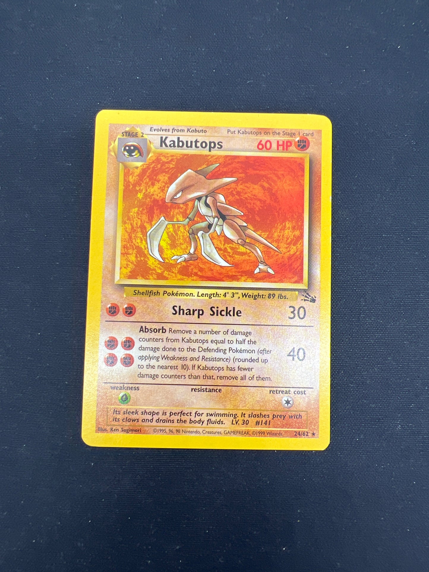 Auction Lot 80: Pokemon Cards Kabutops WOTC Fossil Conditions Vary