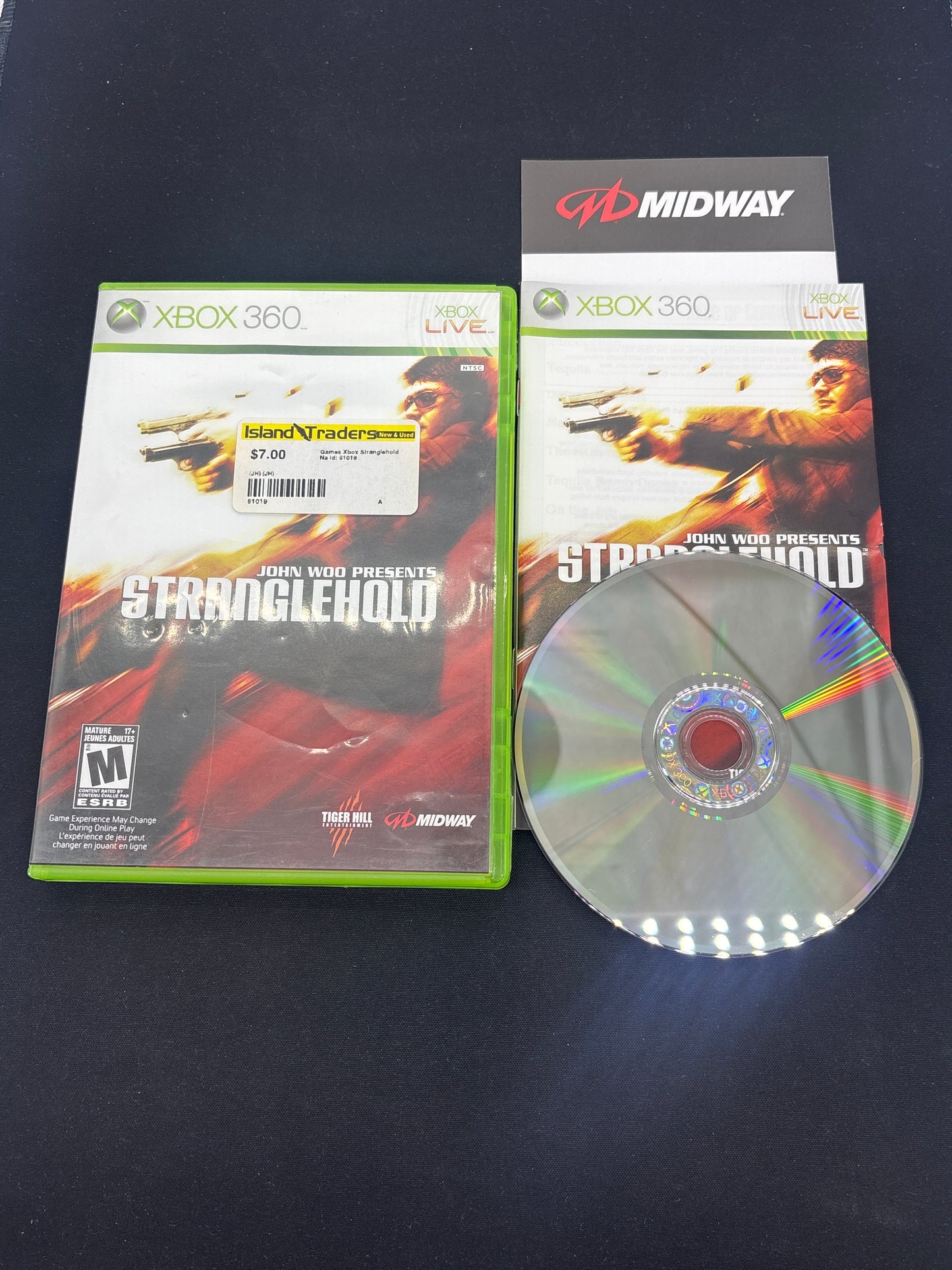 Auction Lot 184: XBOX 360 Video Game Stranglehold CIB