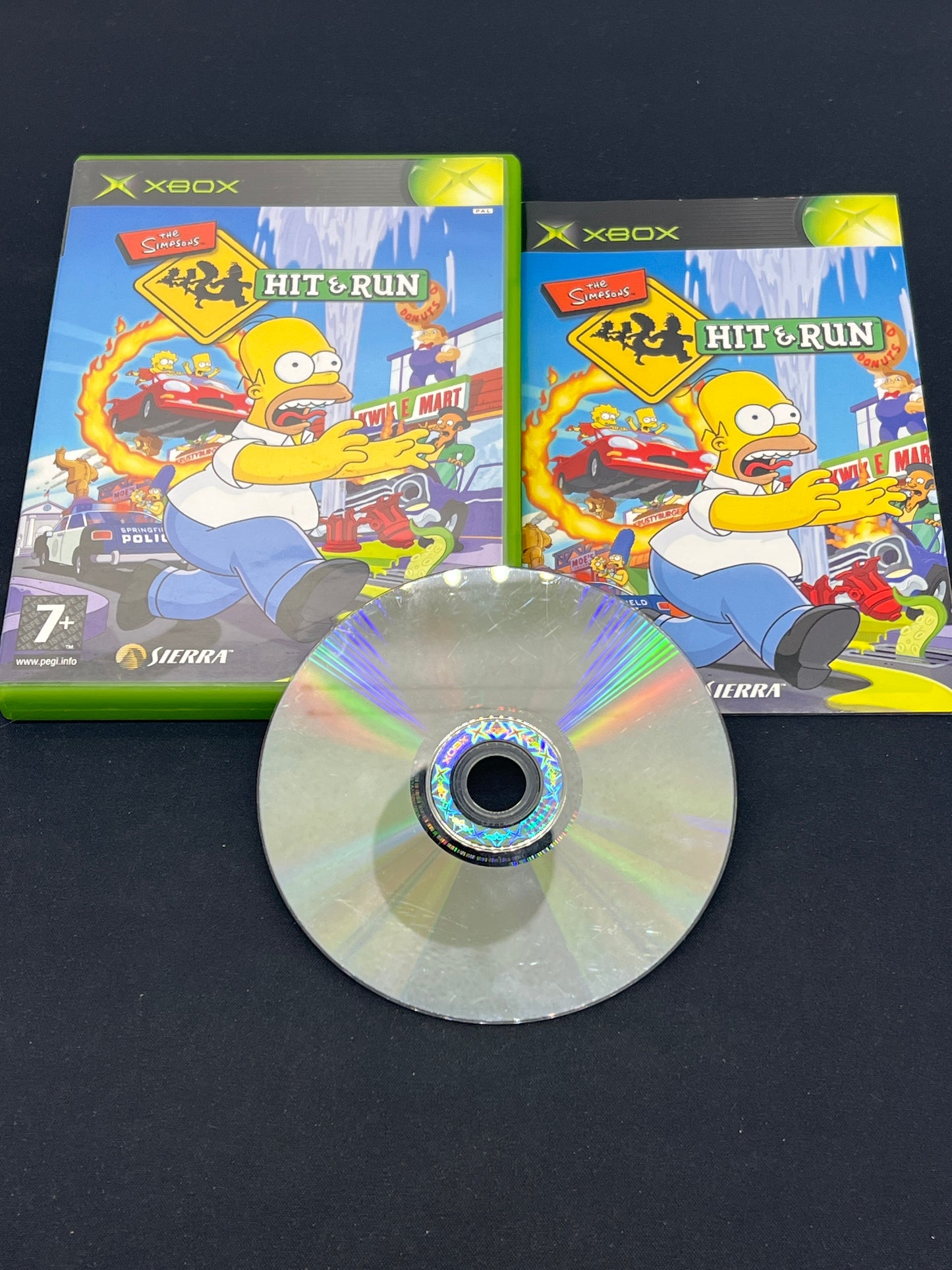 Auction Lot 297: XBOX Video Game The Simpsons Hit & Run CIB