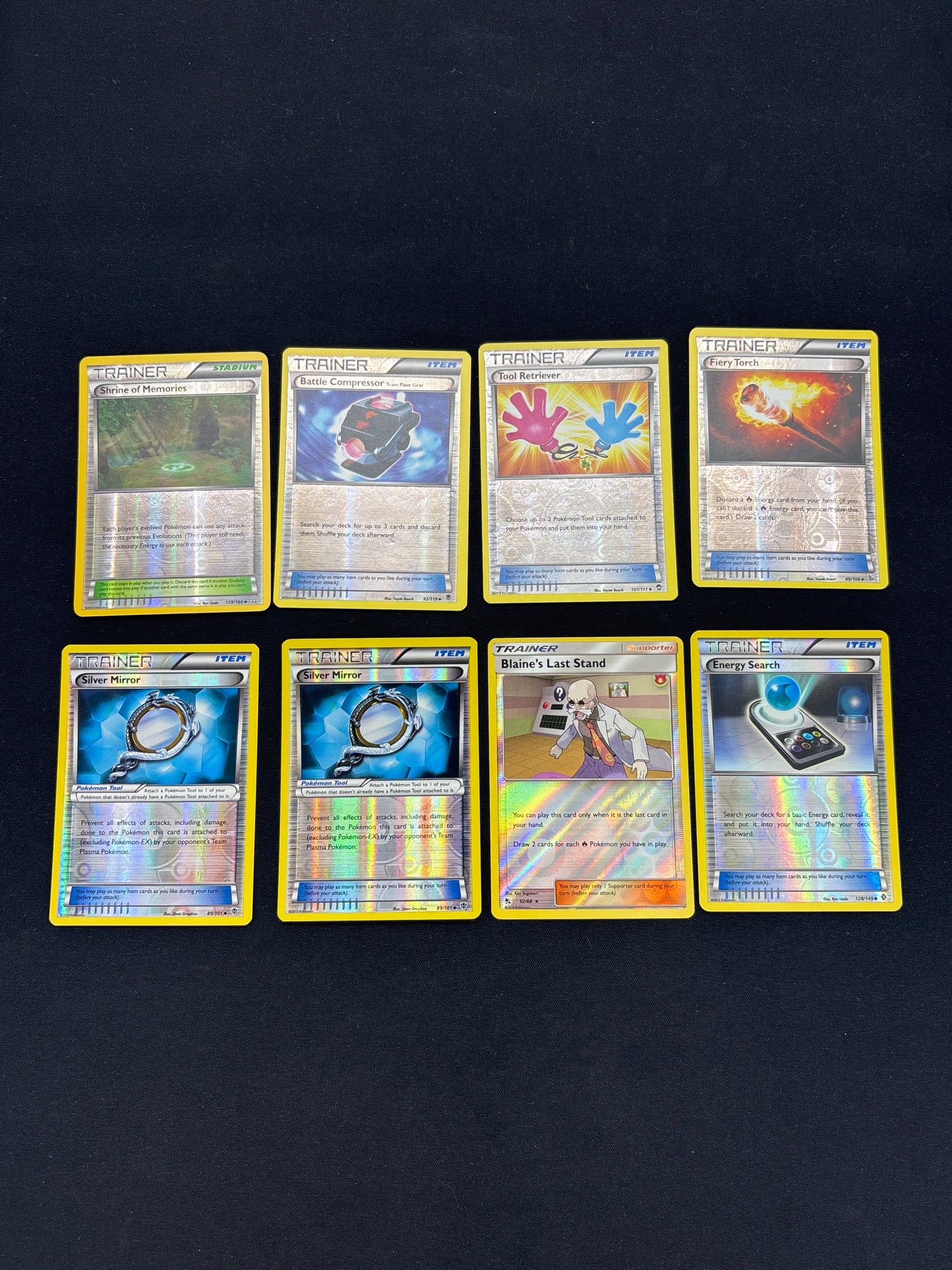 Auction Lot 49: Pokemon Reverse Holo Trainer Card Lot 2 Conditions Vary