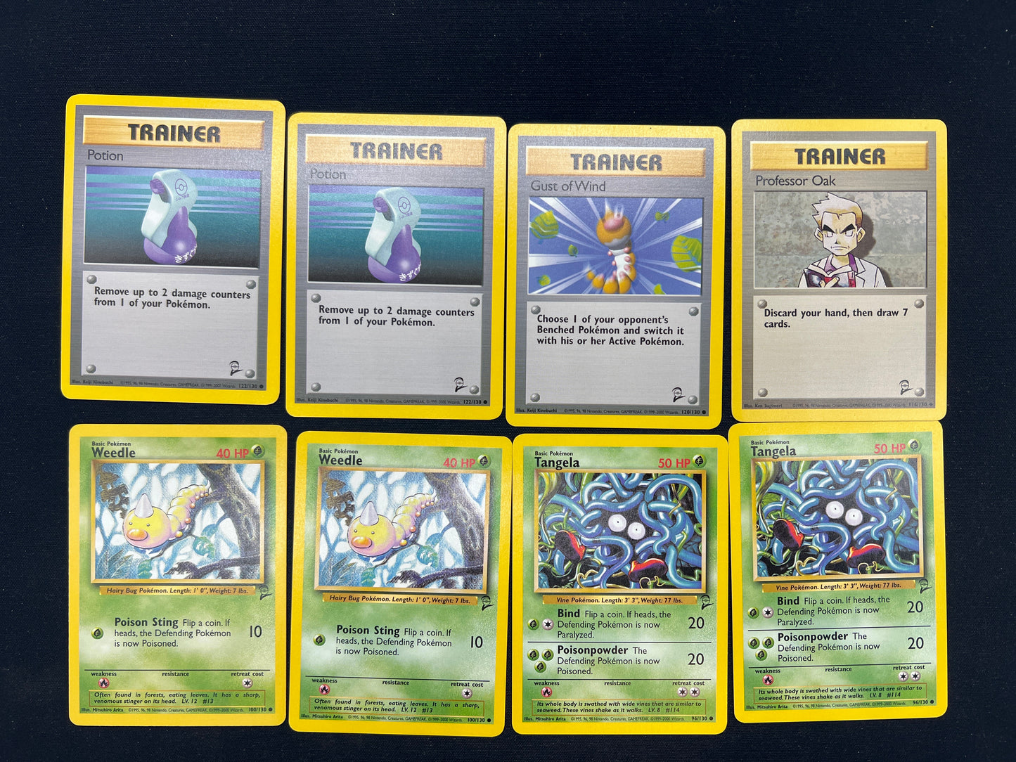 Auction Lot 382: Pokemon Cards WOTC Base Set Card Lot 2 Conditions Vary