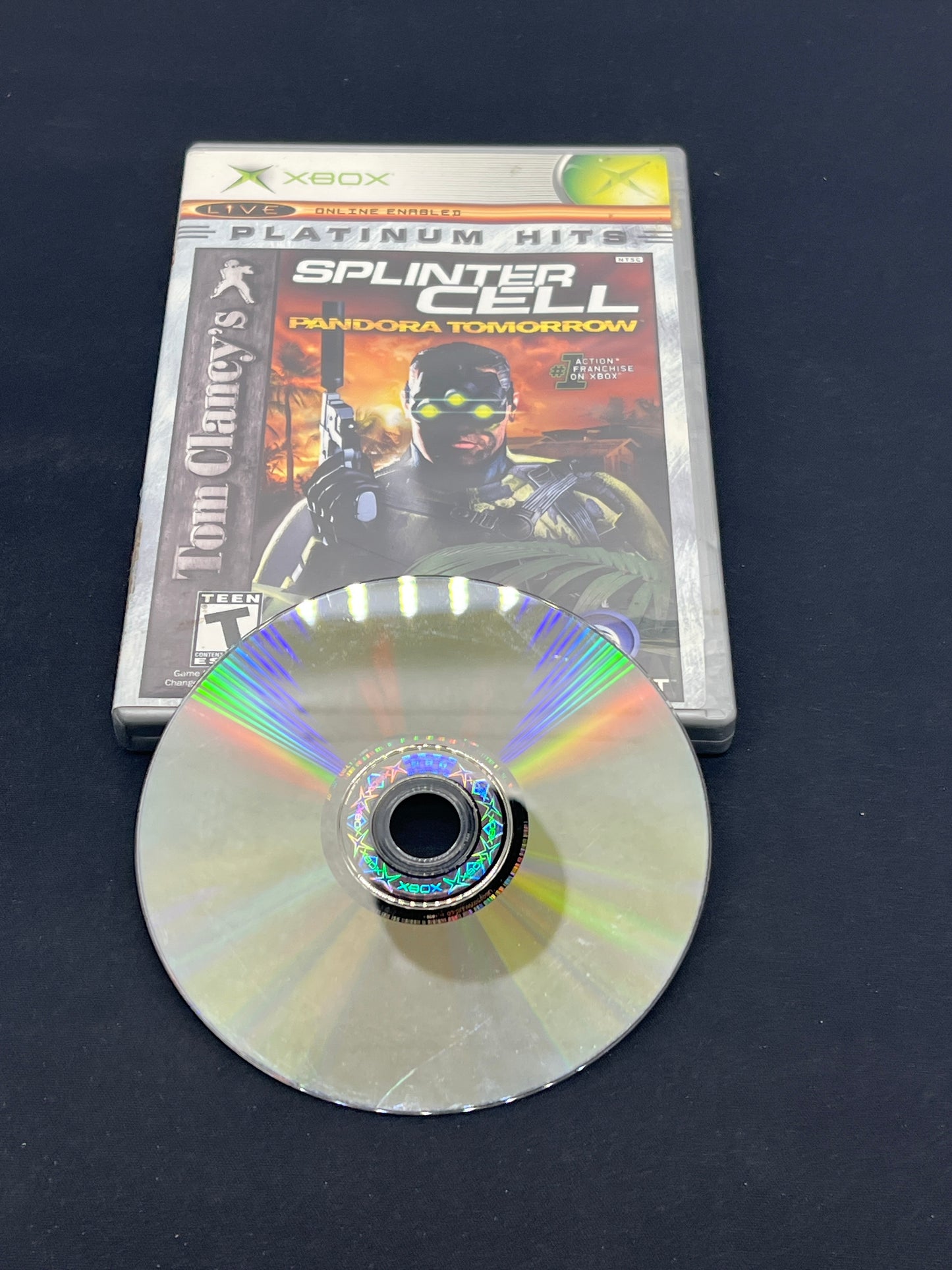 Auction Lot 287: XBOX Video Game Tom Clancy Splinter Cell Pandora Tomorrow