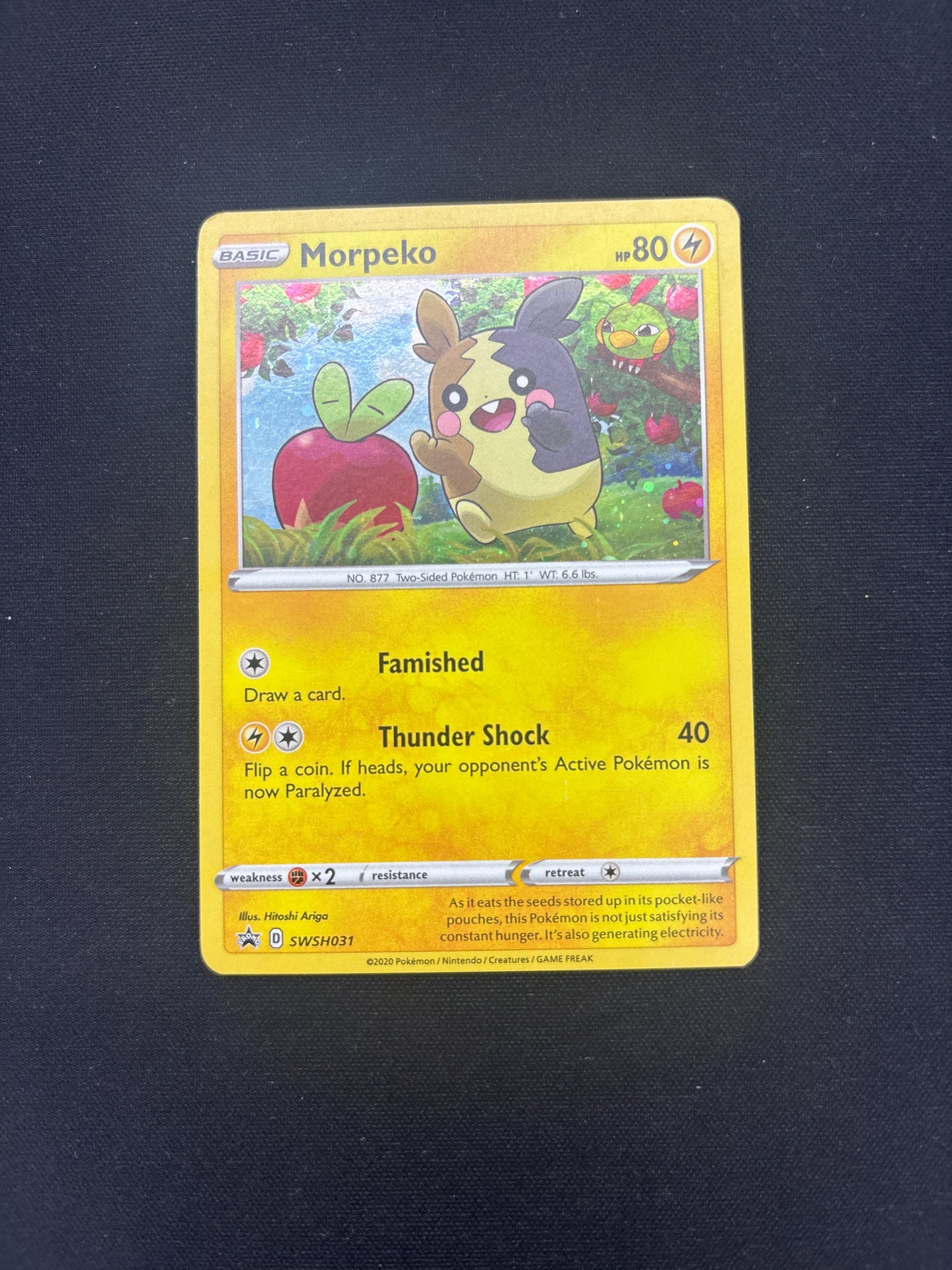 Auction Lot 132: Pokemon Card Morpeko SWSH Promo Conditions Vary