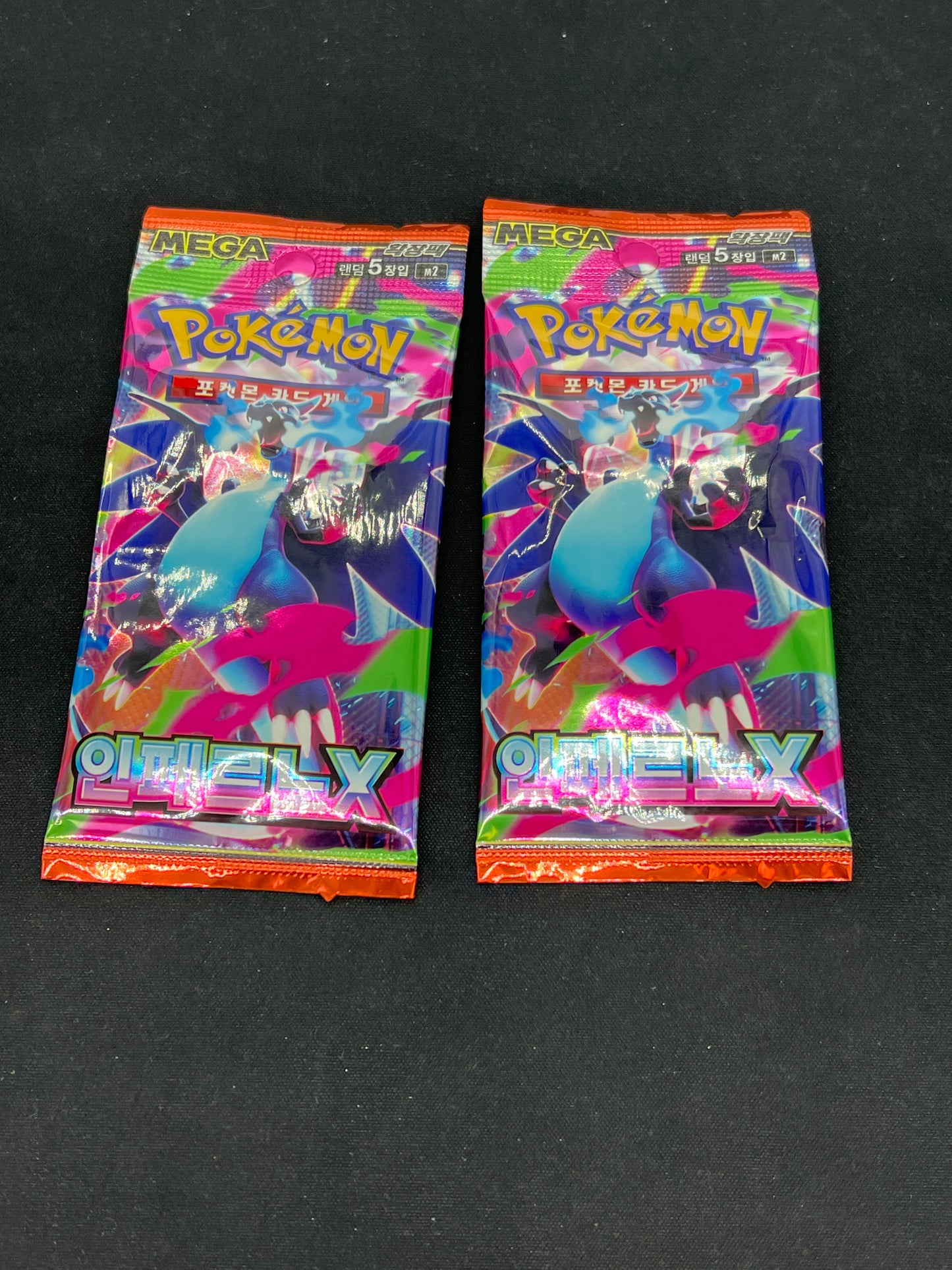 Auction Lot 300: Pokemon Korean Inferno X Loose Pack Lot of 2 Sealed