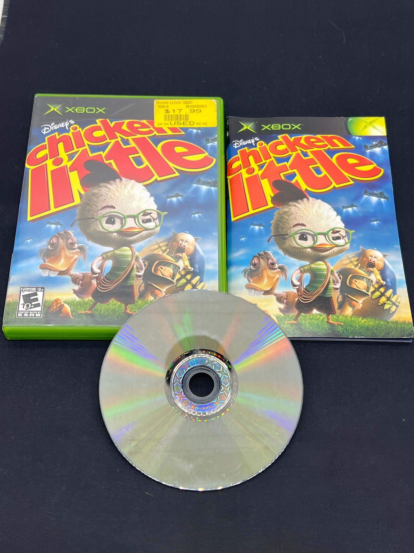 Auction Lot 123: XBox Video Game Disney's Chicken Little CIB