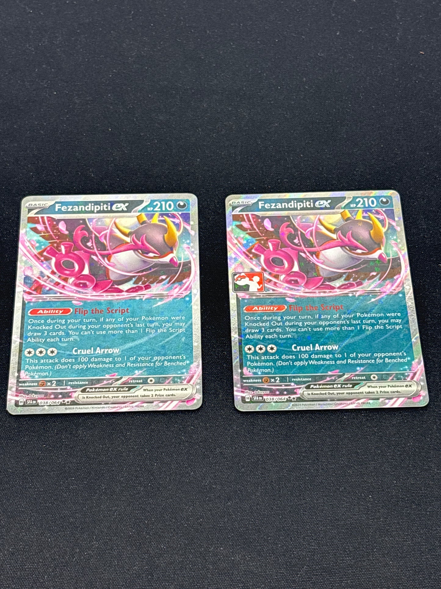 Auction Lot 367: Pokemon Cards Fezandipiti EX Lot of 2 Conditions Vary