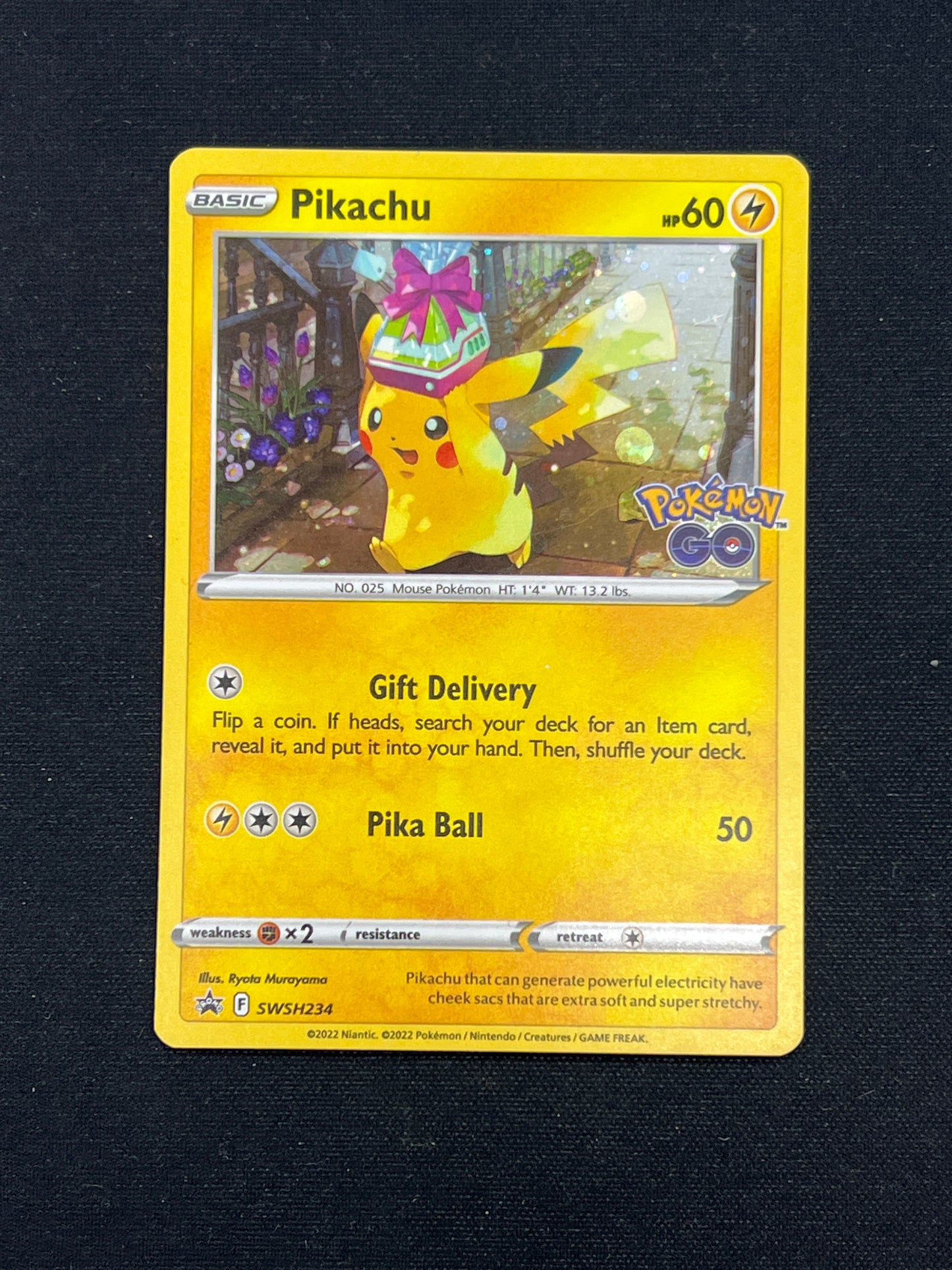 Auction Lot 424: Pokemon Cards Pikachu Cosmo Holo SWSH Pokemon GO Promo Conditions Vary