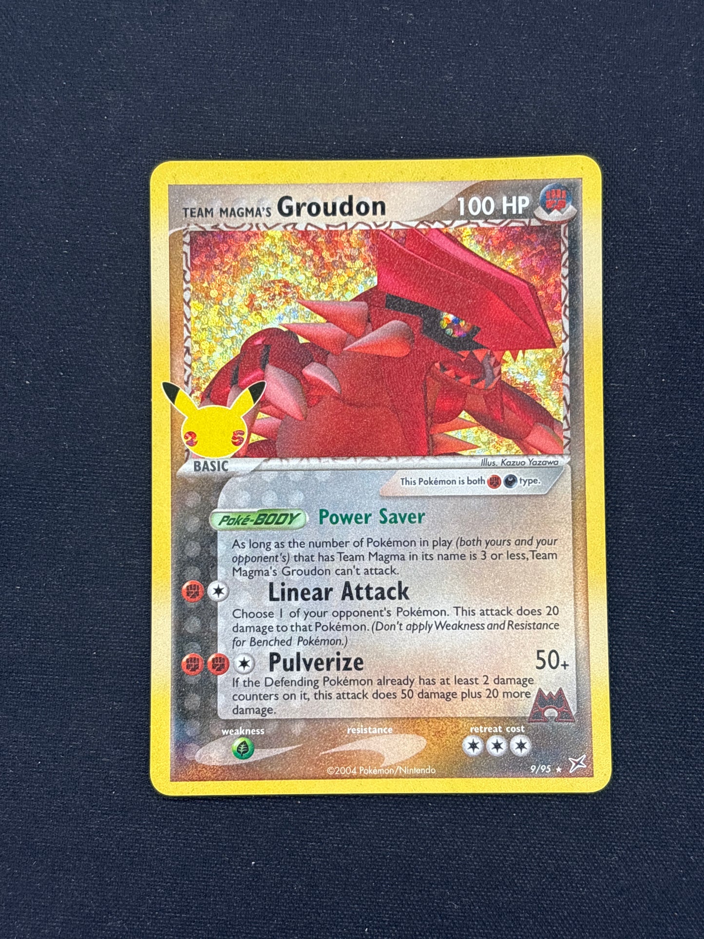 Auction Lot 259: Team Magma's Groudon Pokemon Celebration Conditions Vary