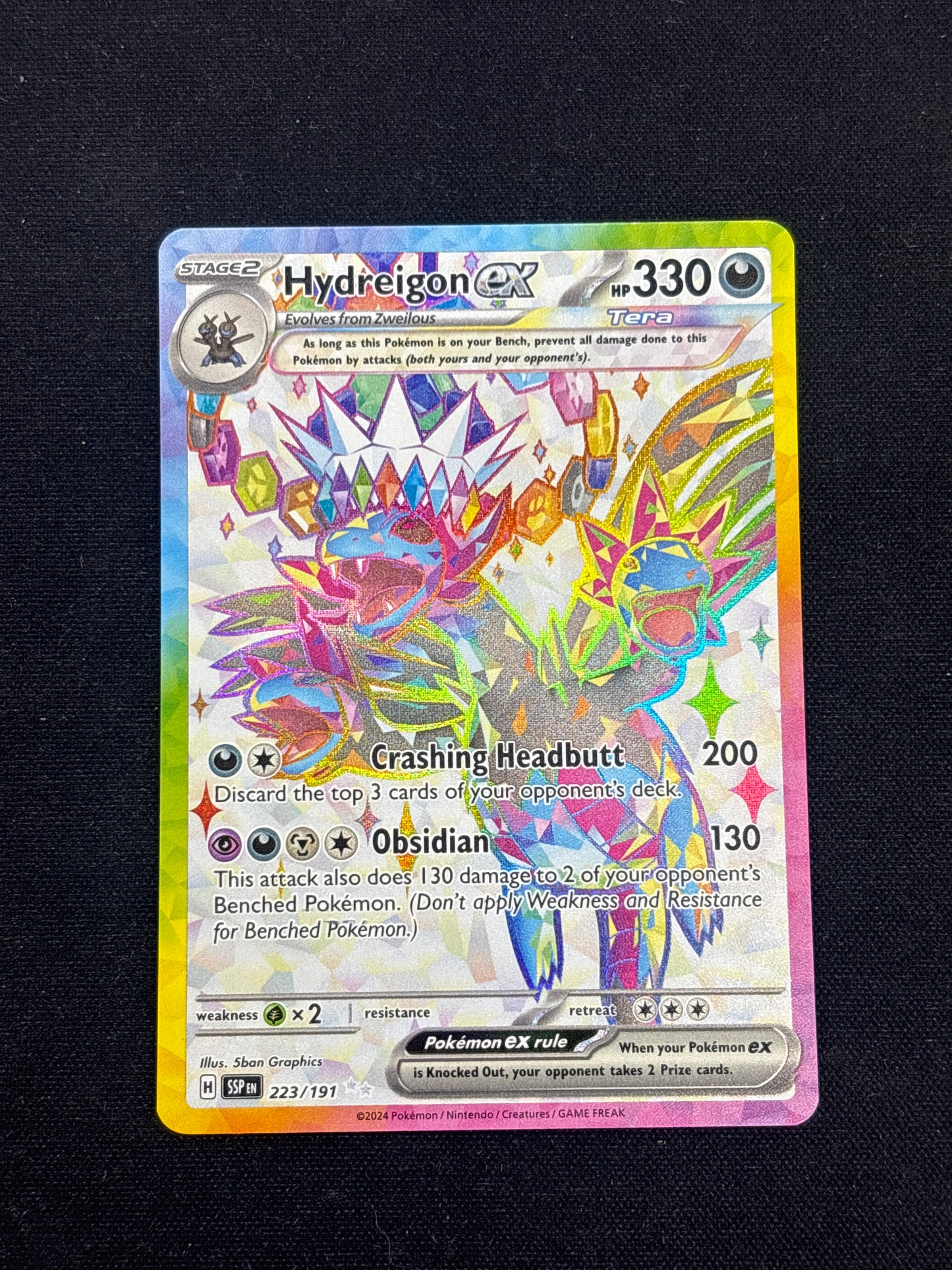 Auction Lot 65: Pokemon Cards Hydreigon EX Full Art Condition Vary