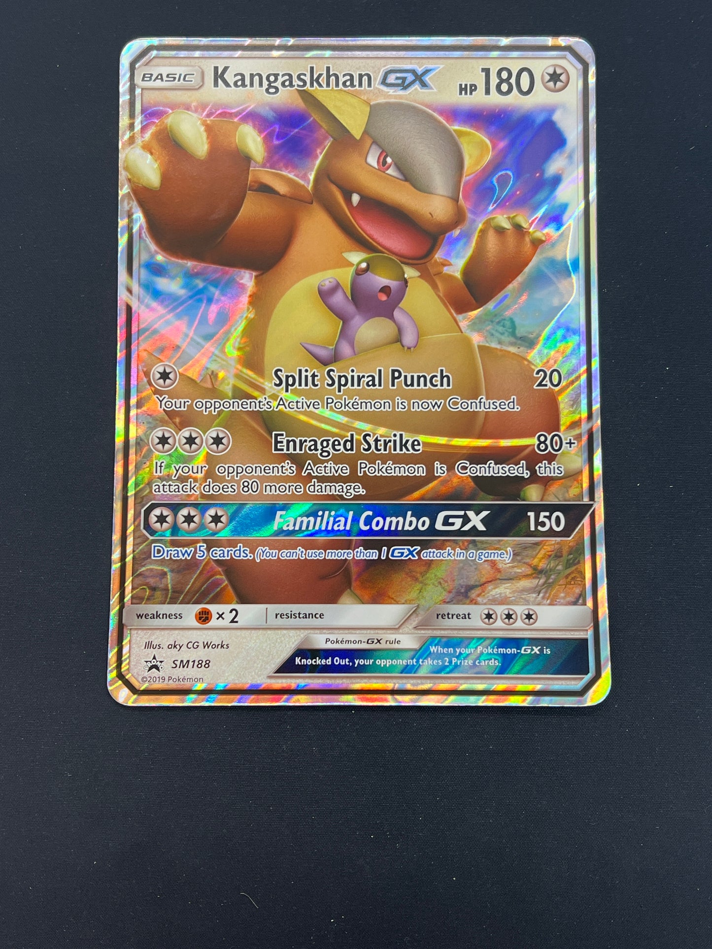Auction Lot 125: Pokemon Cards Kangaskhan GX Jumbo Card Condition Vary