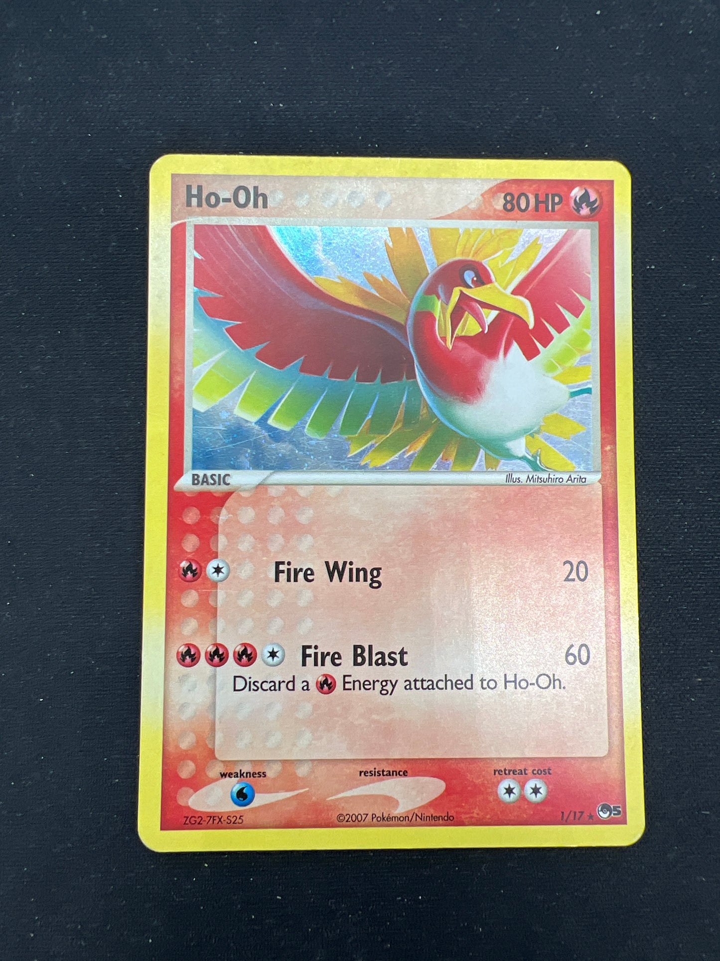 Auction Lot 124: Pokemon Cards Ho-Oh Holo Pop Series 5 Conditions Vary