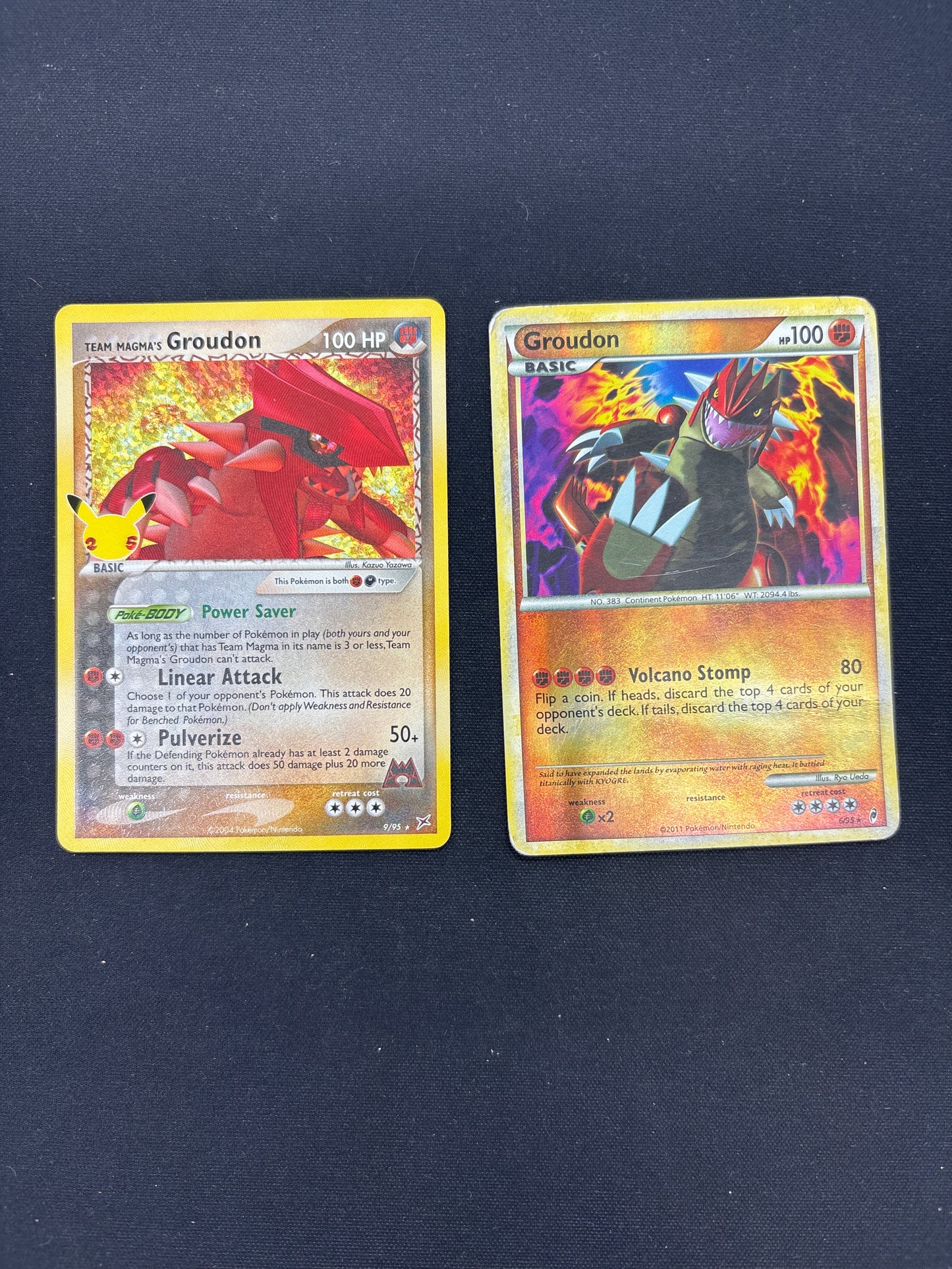 Auction Lot 40: Pokemon Cards Groudon Card Lot Conditions Vary