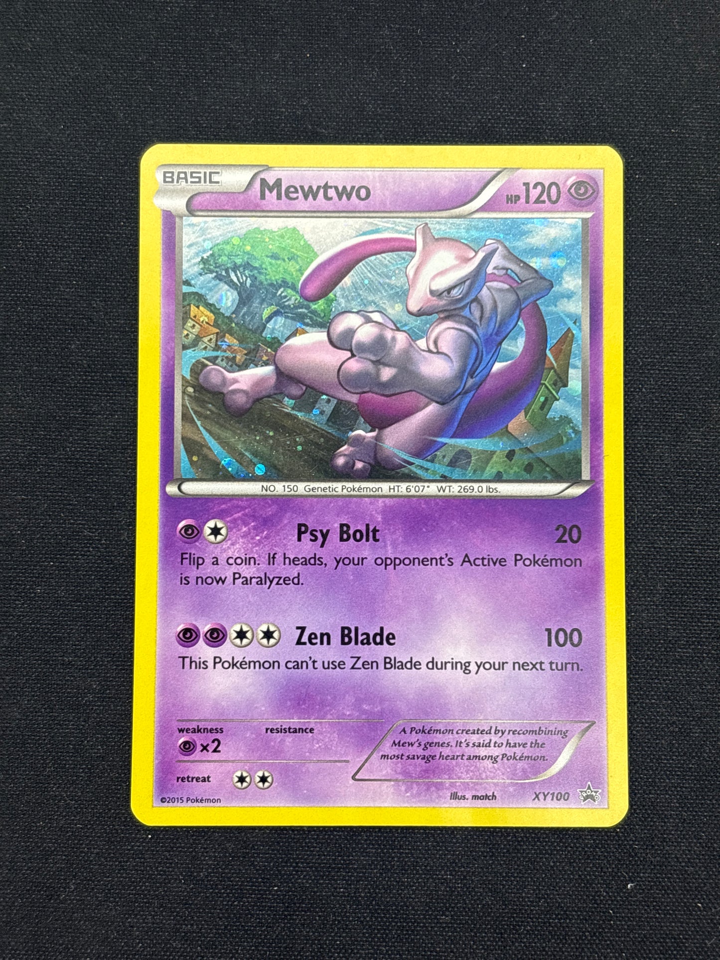 Auction Lot 23: Pokemon Cards Mewtwo Holo XY Promo Conditions Vary