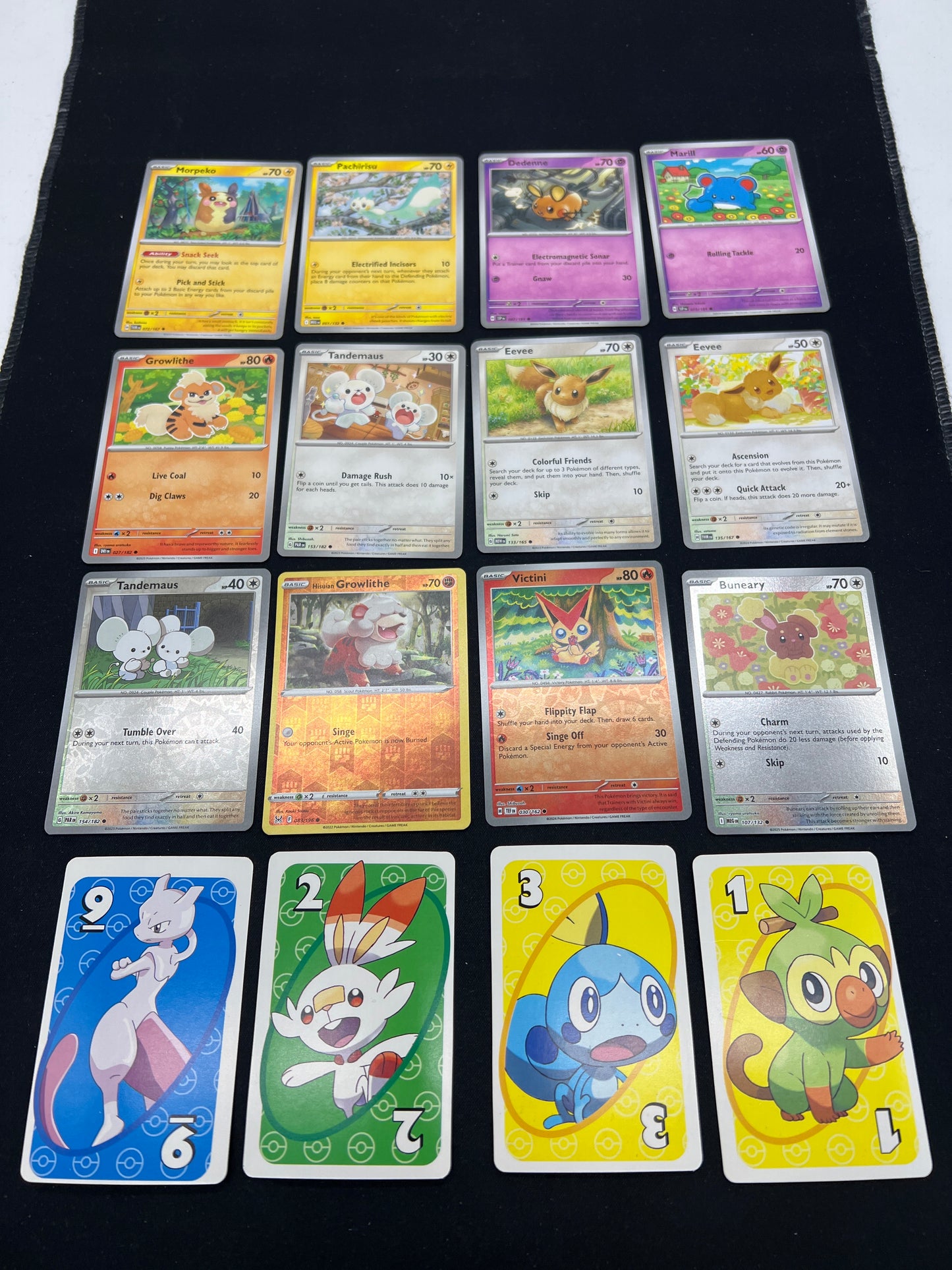 Auction Lot 90: Pokemon Cards Assorted Lot of 12 Commons Uncommons With 4 Additional UNO Pokemon Cards Conditions Vary
