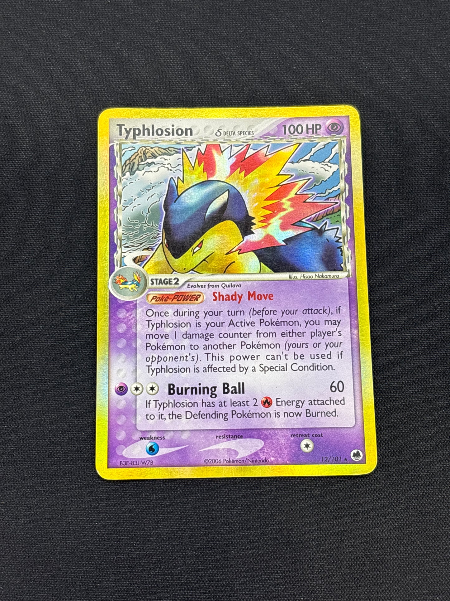 Auction Lot 275: Pokemon Typhlosion Dragon Frontiers Holo Rare Card Conditions Vary
