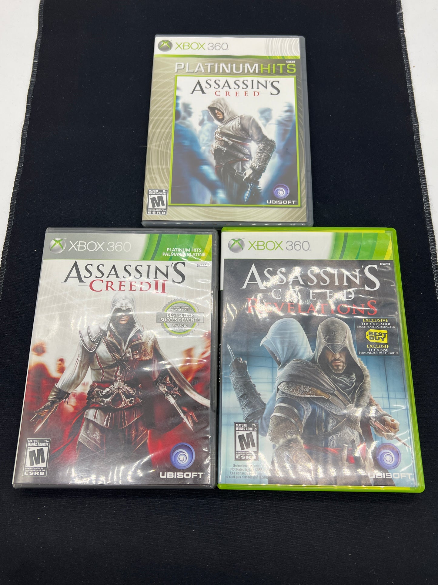 Auction Lot 209: XBOX 360 Video Game Lot of 3 Assassin's Creed I II Revelations CIB