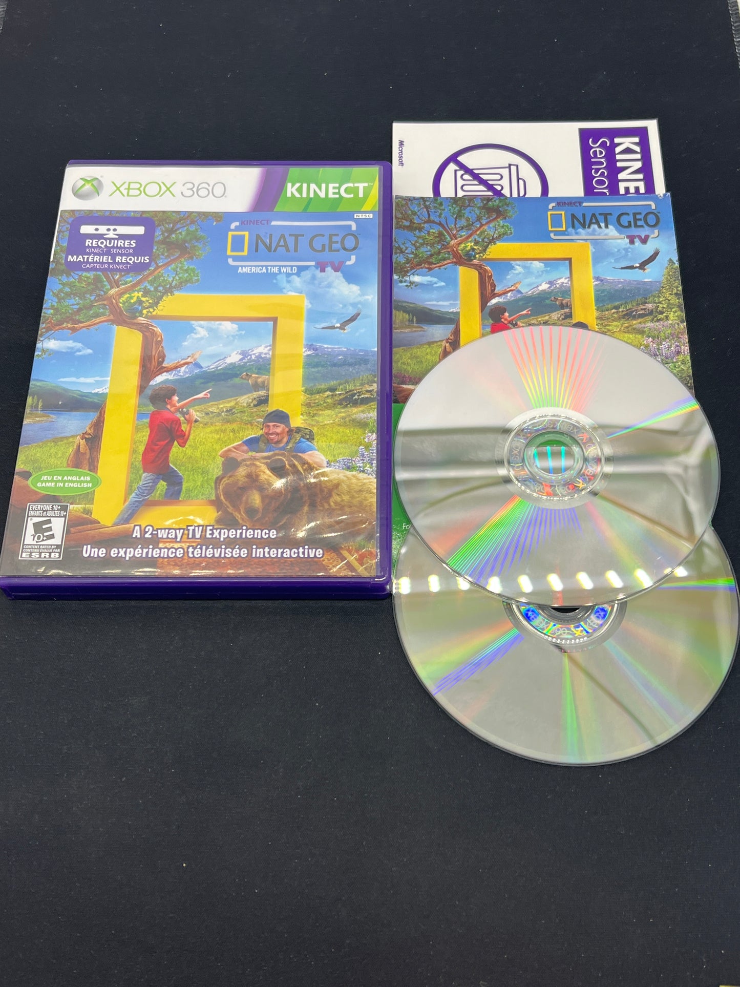Auction Lot 188: XBOX 360 Video Game Kinect Nat Geo American Wild CIB