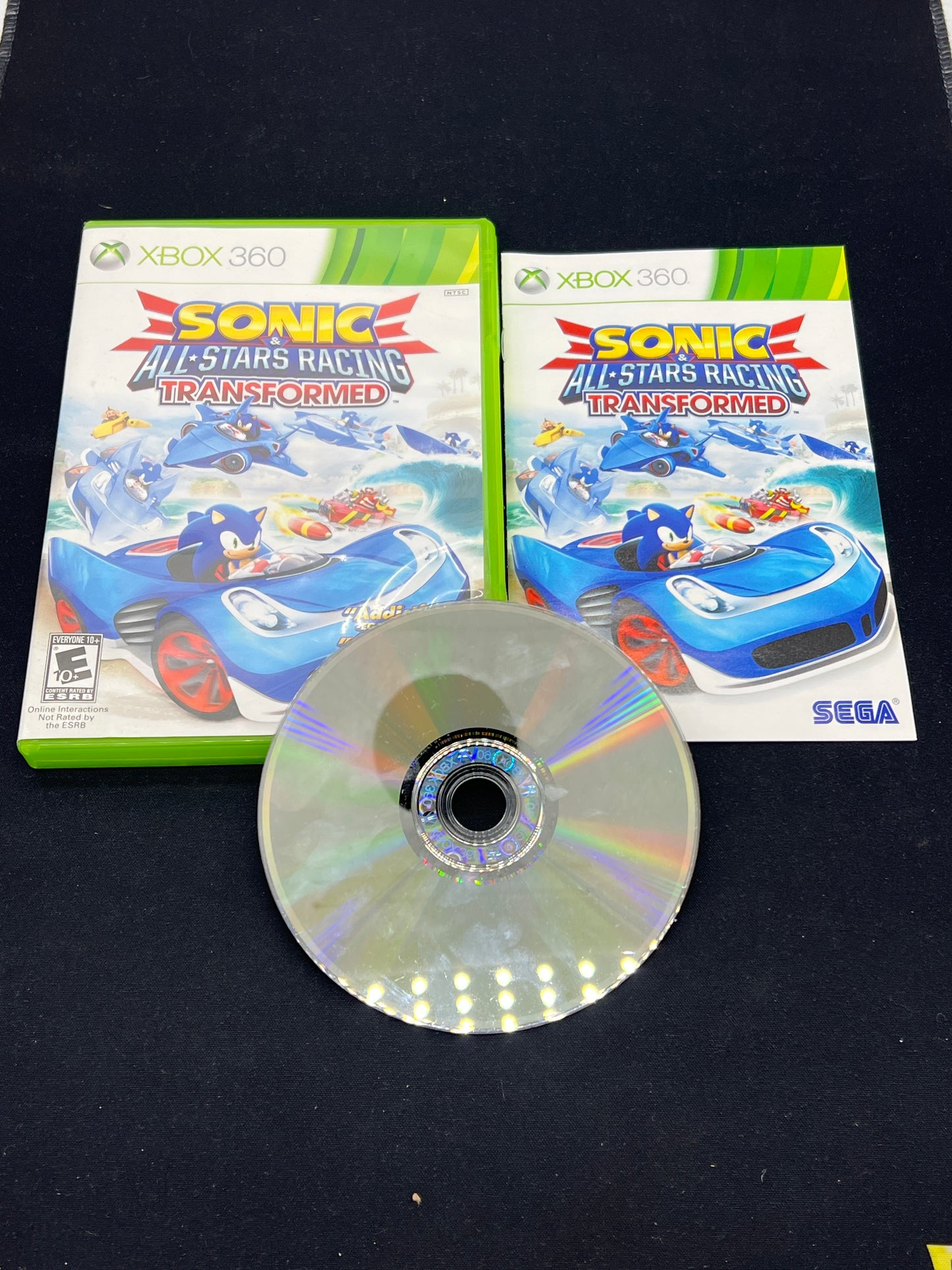 Auction Lot 36: XBox360 Video Game Sonic All Star Racing Transform CIB