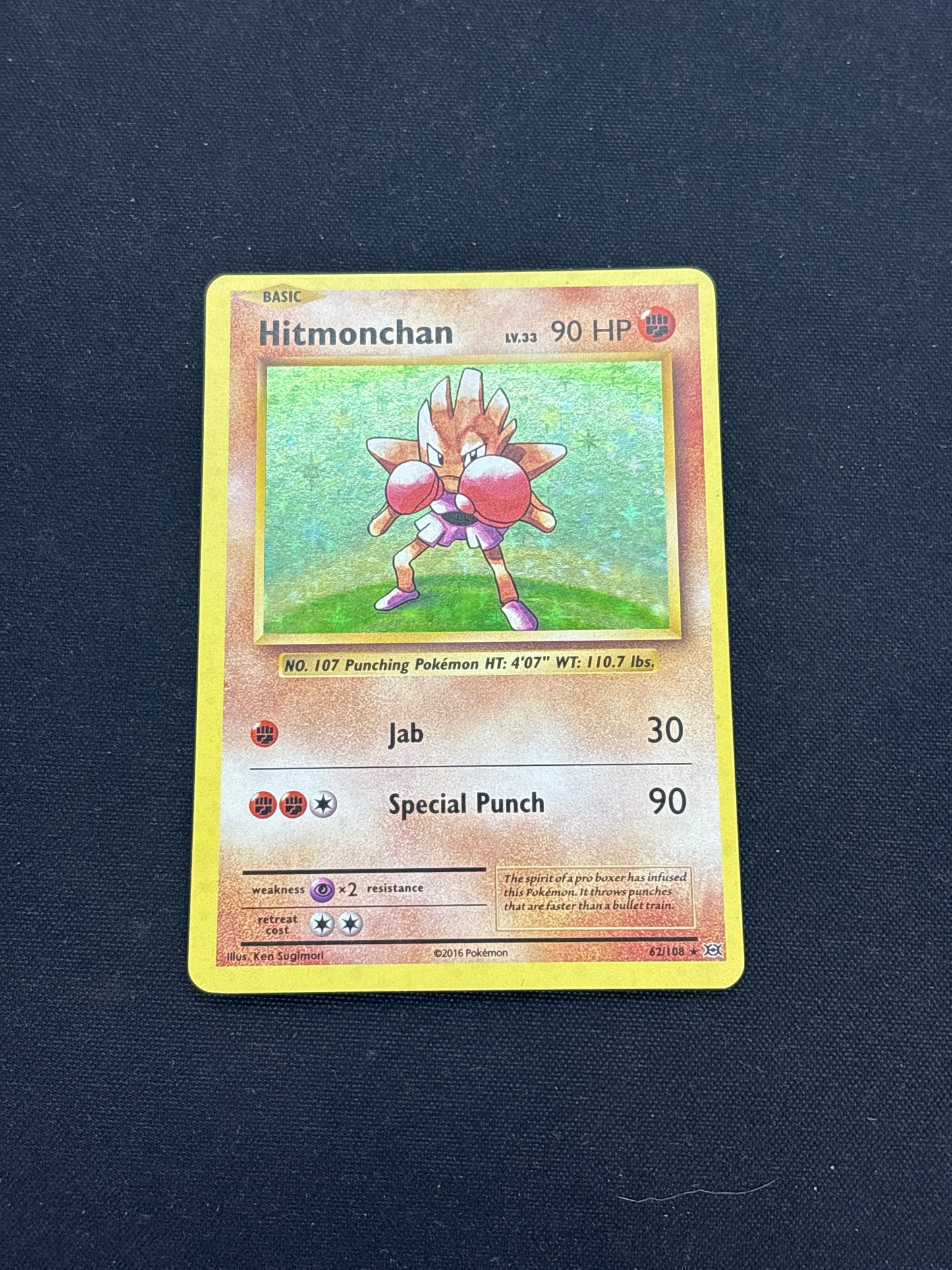 Auction Lot 38: Pokemon Cards Hitmonchan Holo Base Set Condition Vary