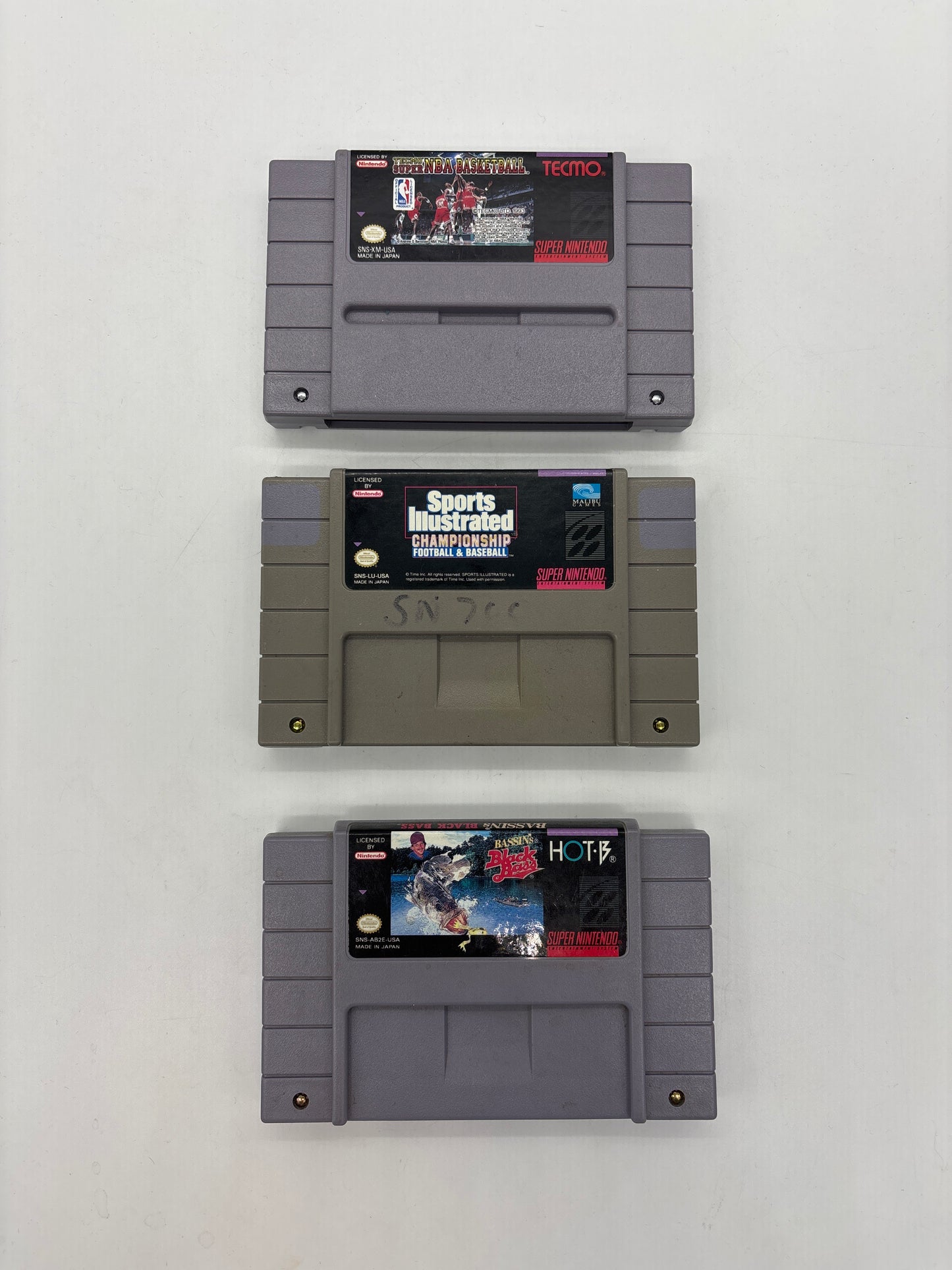 Auction Lot 161: Nintendo SNES Loose Sports Video Game Lot 4
