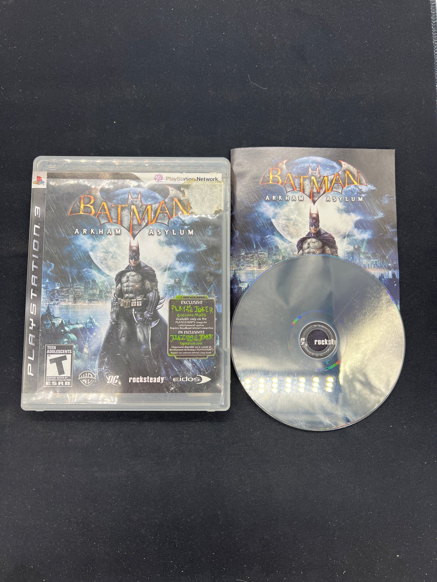 Auction Lot 122: PlayStation 3 Video Game Batman Arkham Asylum CIB