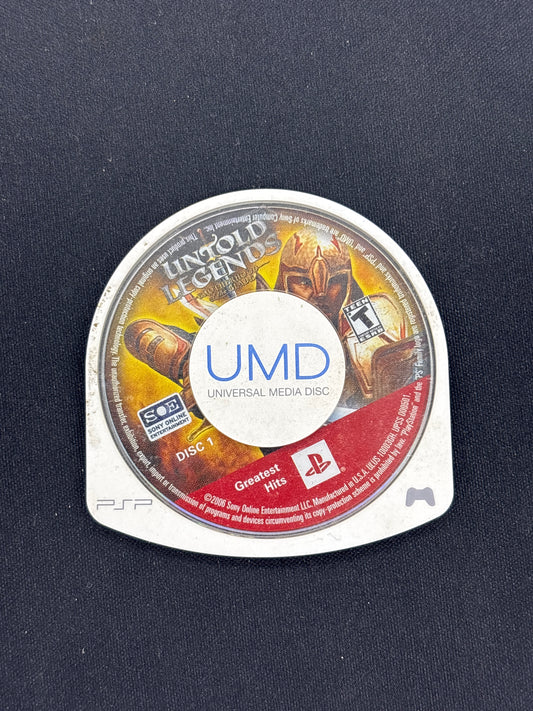 Auction Lot 371: Untold Legends Video Game PSP Loose