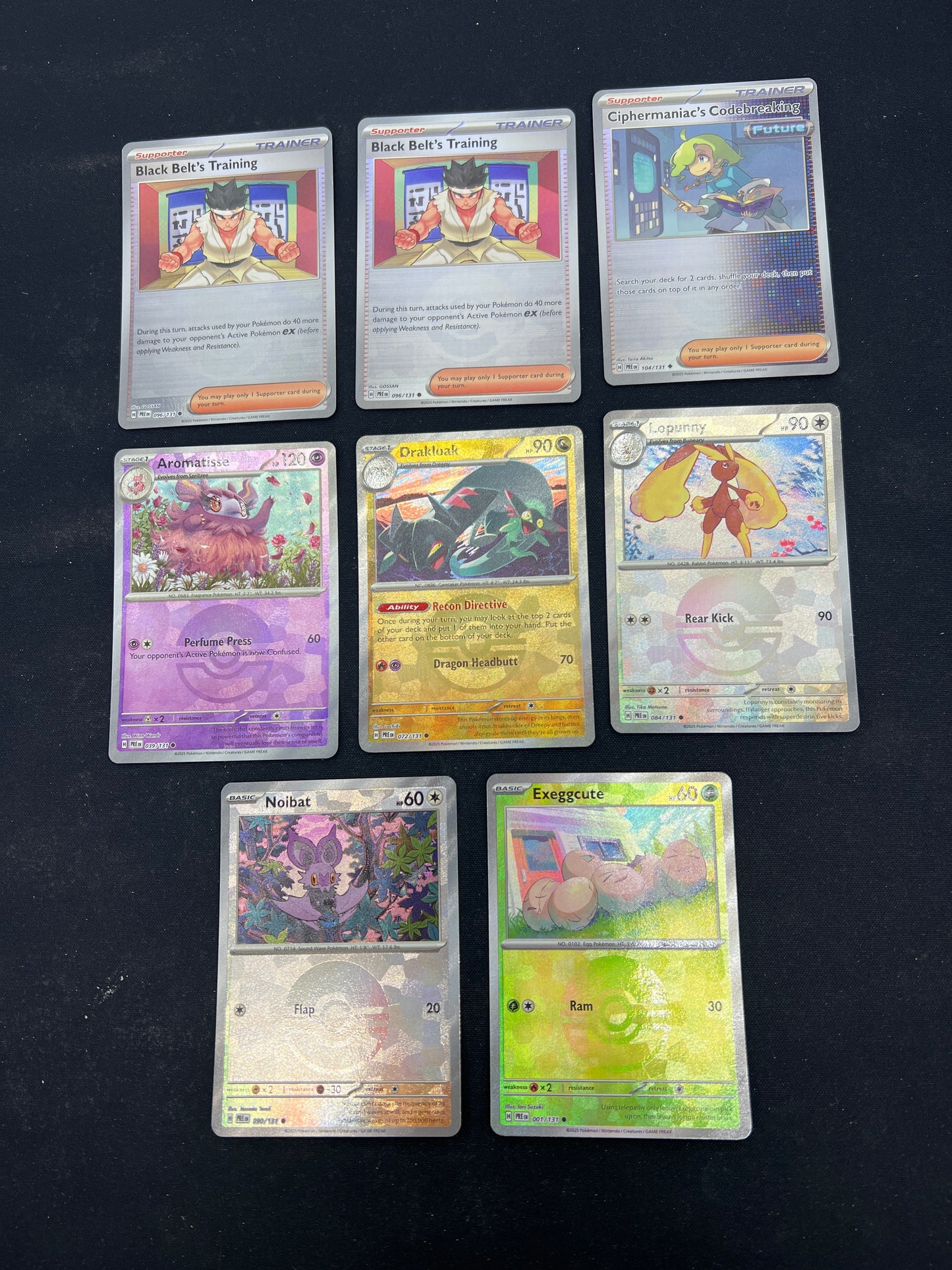 Auction Lot 172: Pokemon Cards Lot of 8 Assorted Pokeball Pattern Prismatic Lot 6 Evolutions Conditions Vary