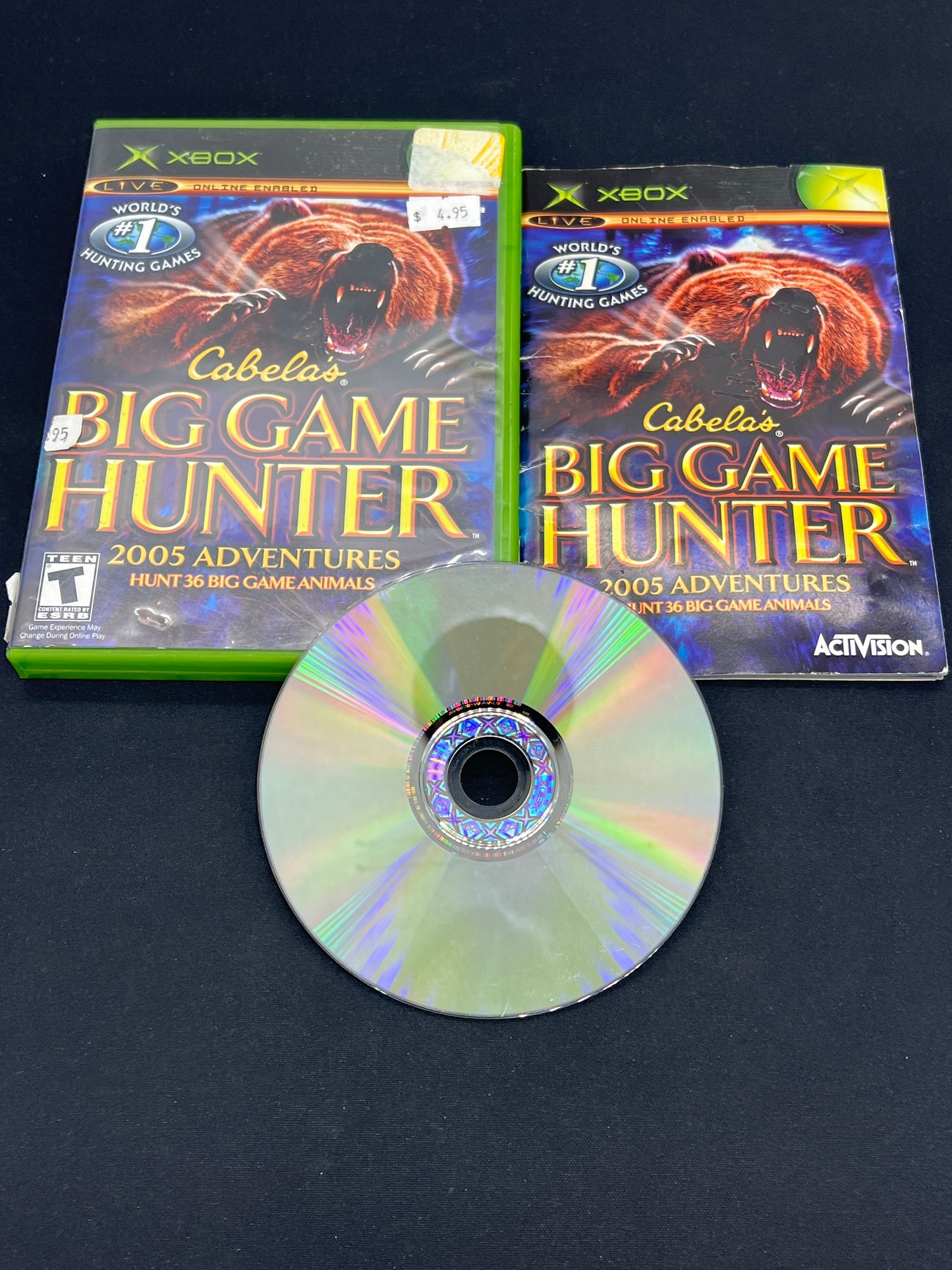 Auction Lot 122: XBOX Video Game Cabela's Big Game Hunter CIB