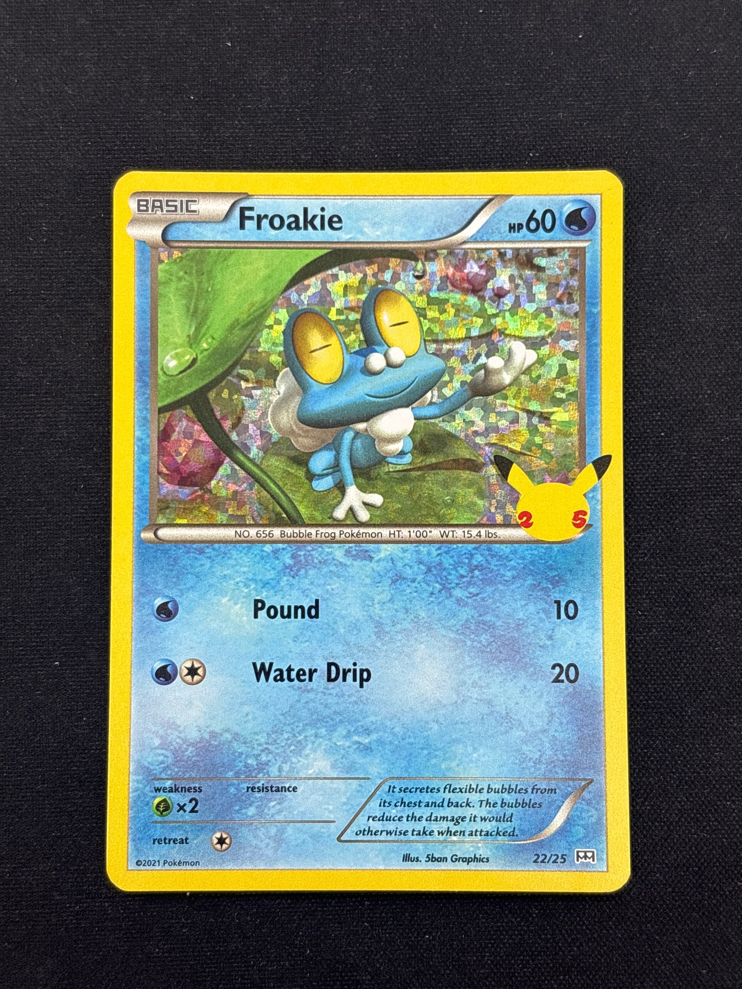 Auction Lot 204: Pokemon Card Froakie Celebrations Conditions Vary