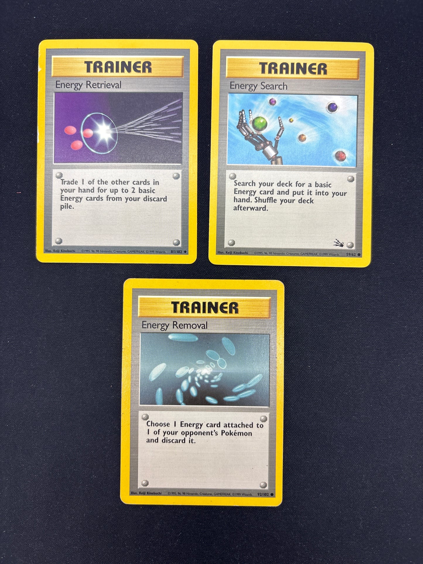 Auction Lot 339: Pokemon Cards Assorted Lot of 3 WOTC Trainers Conditions Vary