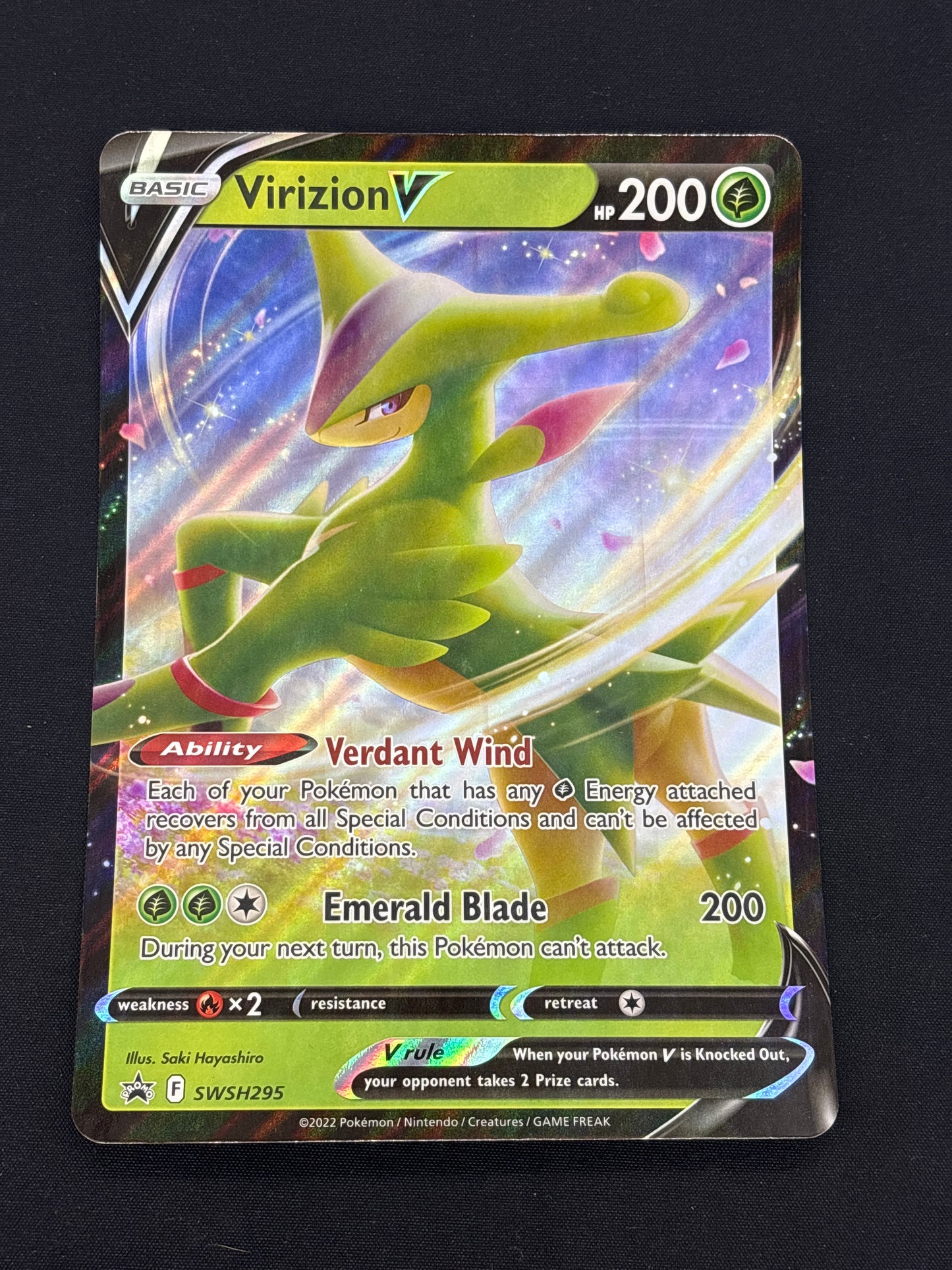 Auction Lot 93: Virizion V Jumbo Card Conditions Vary