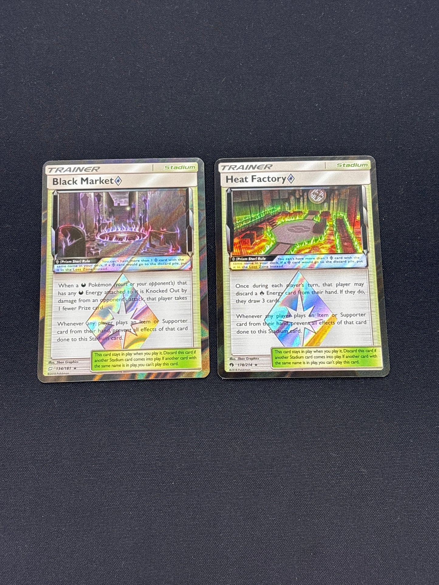 Auction Lot 253: Pokemon Card Prism Holo Card Lot of 2 Condition Vary