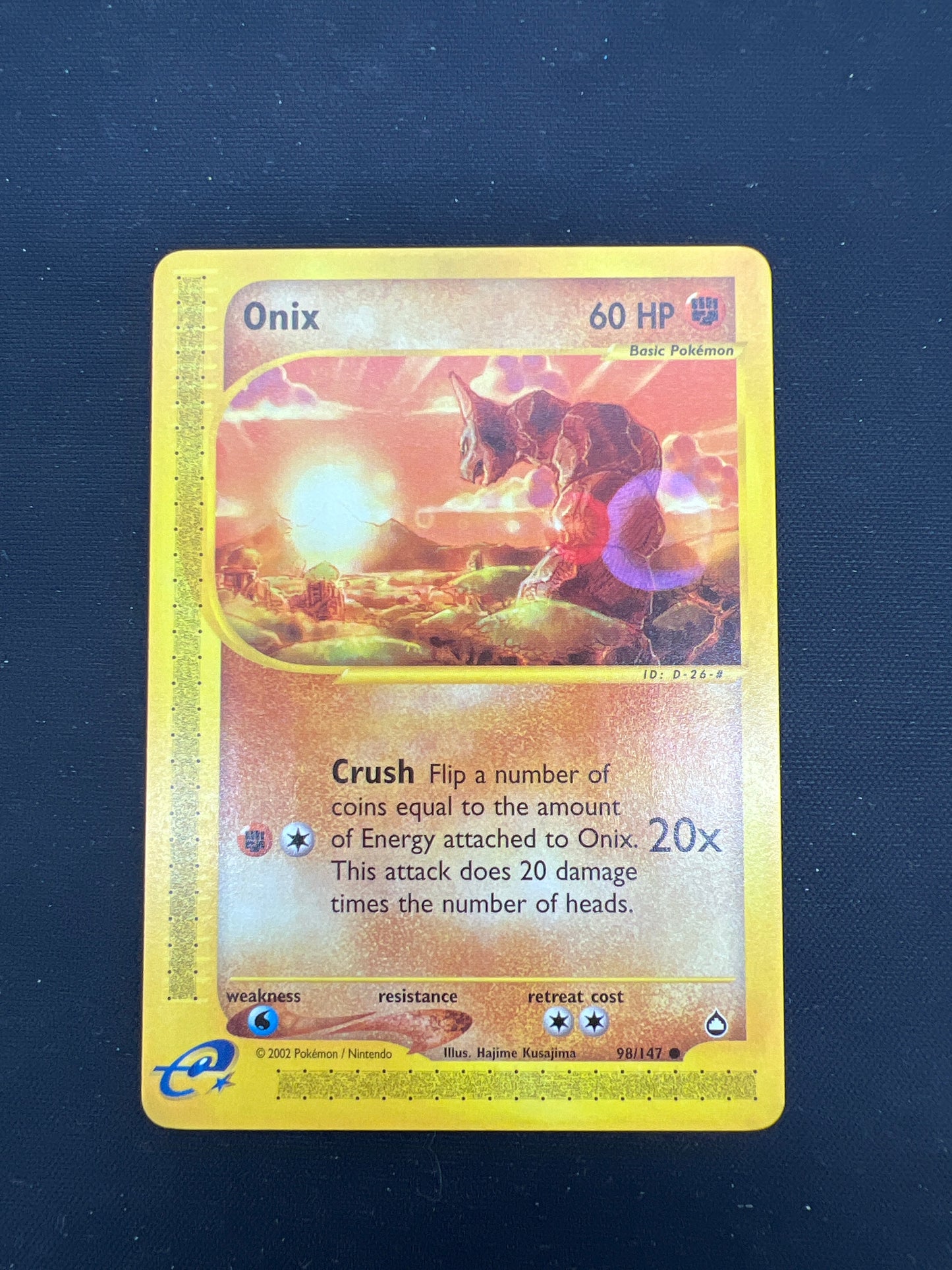 Auction Lot 145: Pokemon Cards Onix Aquapolis Conditions Vary