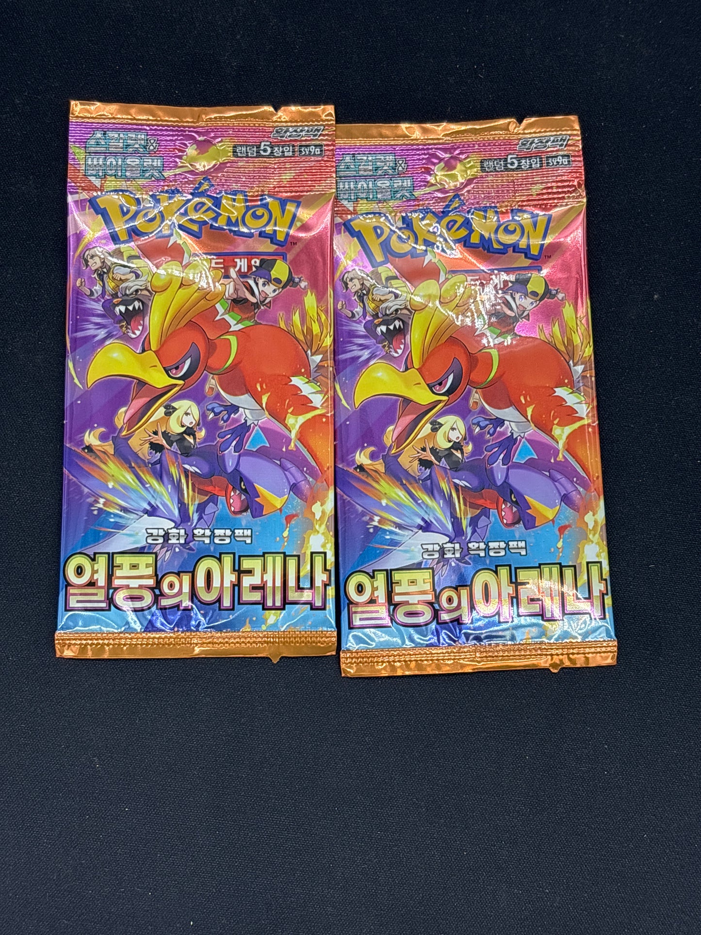 Auction Lot 297: Pokemon Korean Heat Wave Arena Pack Lot 2