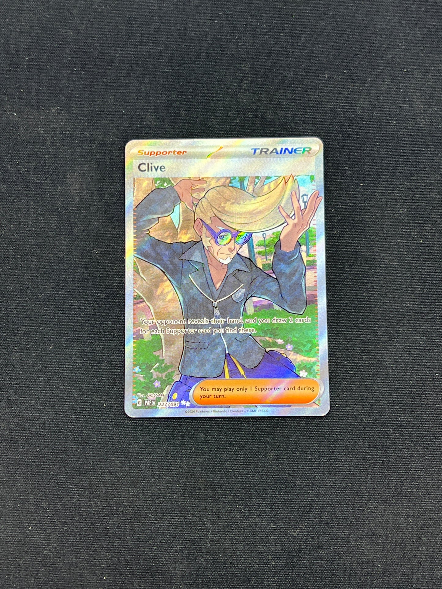 Auction Lot 283: Pokemon Cards Clive Full Art Trainer Paldean Fates Conditions Vary