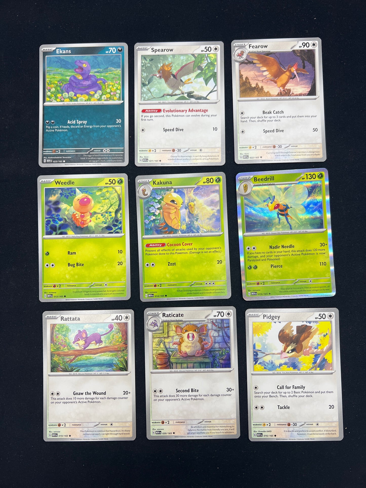 Auction Lot 282: Pokemon Cards SV 151 Common Uncommon Card Lot 2 Conditions Vary