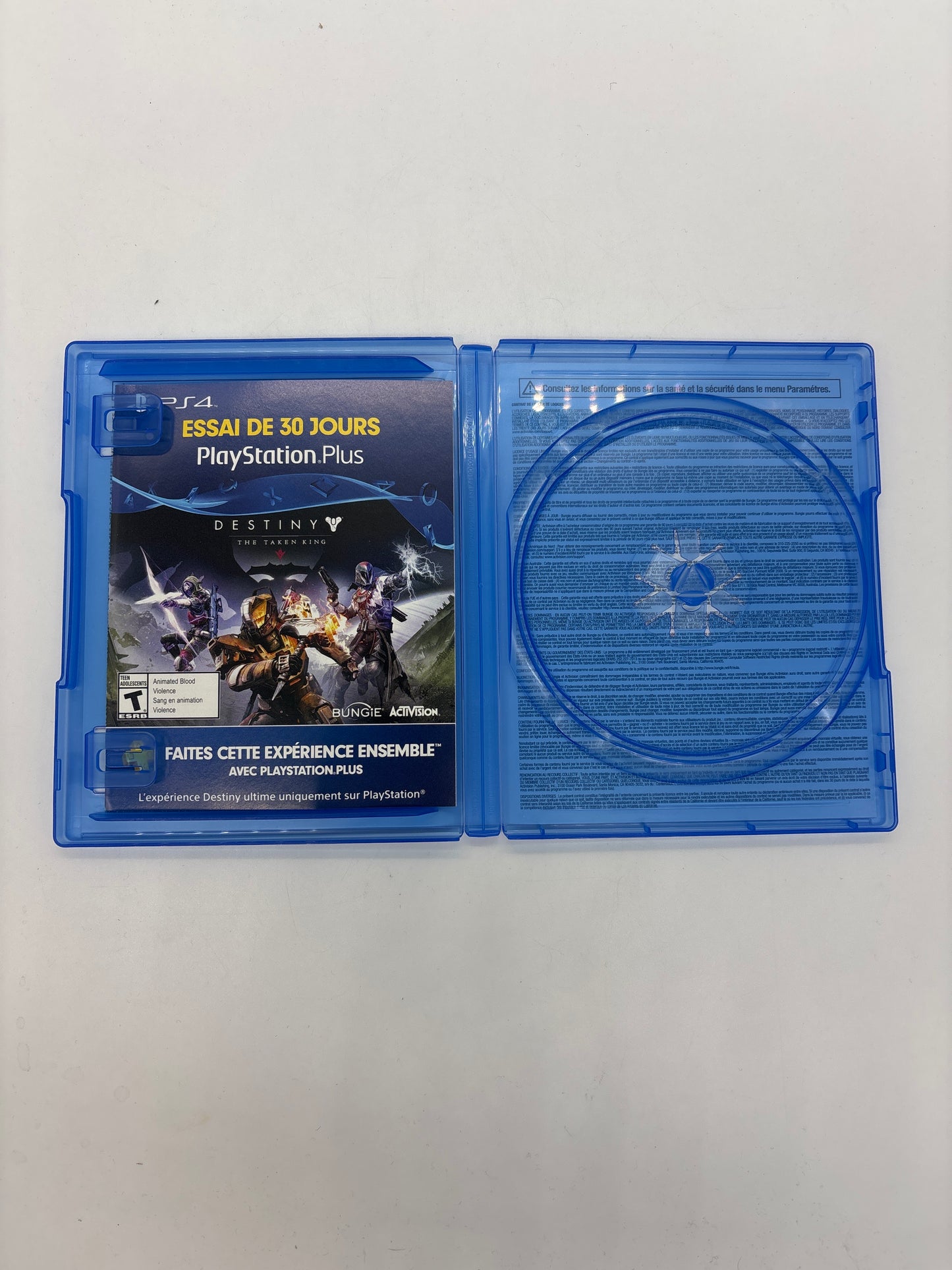 Auction Lot 172: PlayStation 4 Limited Edition Destiny The Taken King Case and Manual Only
